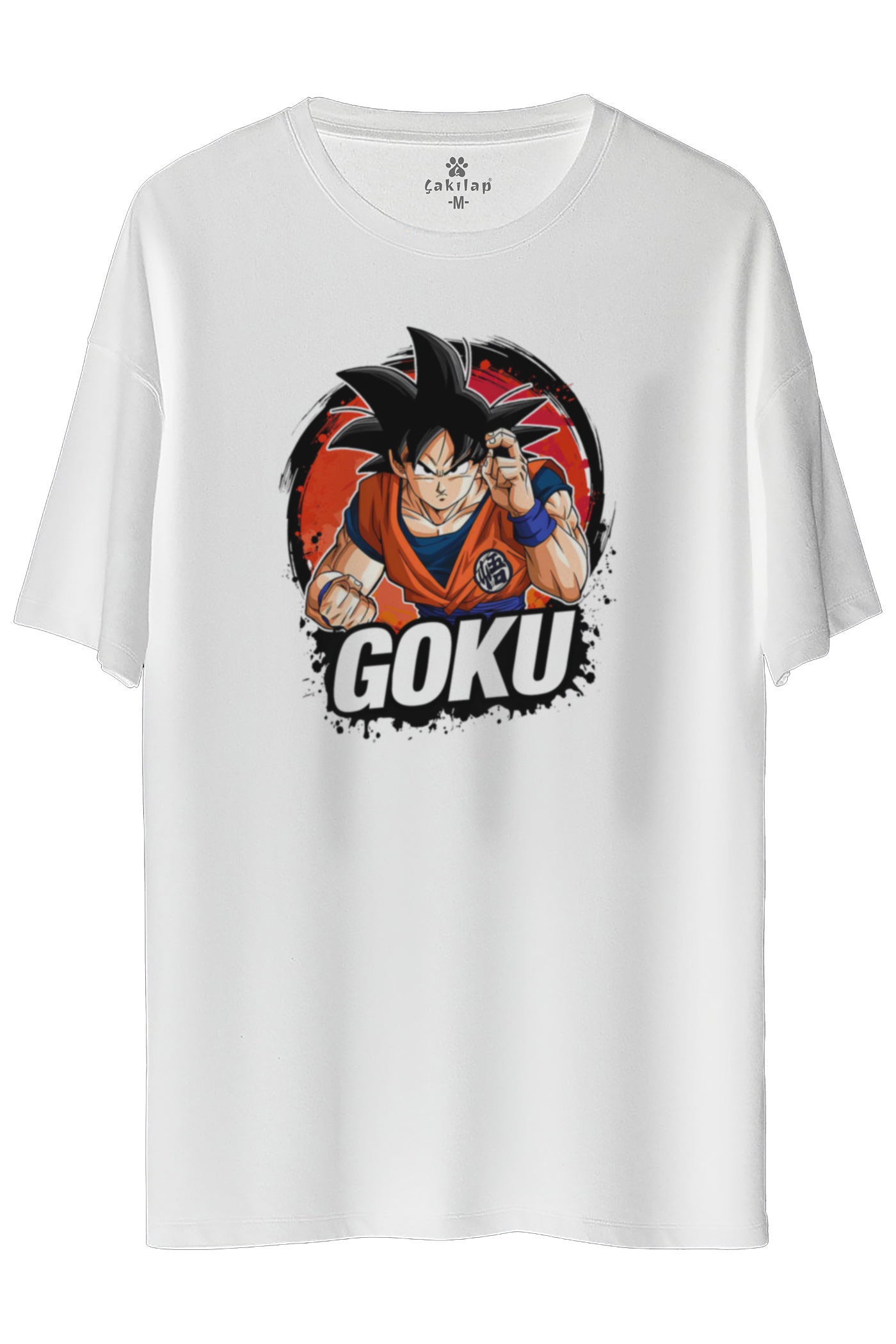 goku Baskılı Oversize Tişört