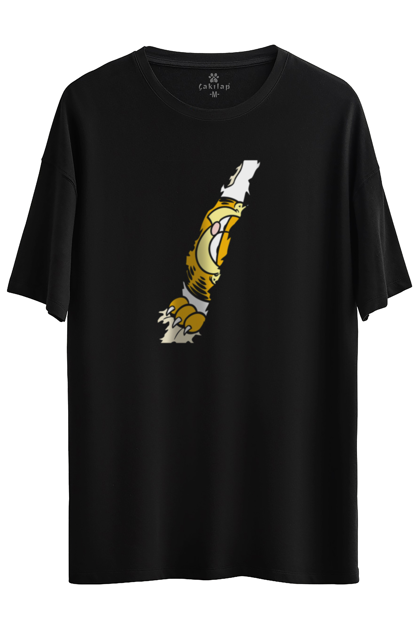Garfield Baskılı Oversize Tişört