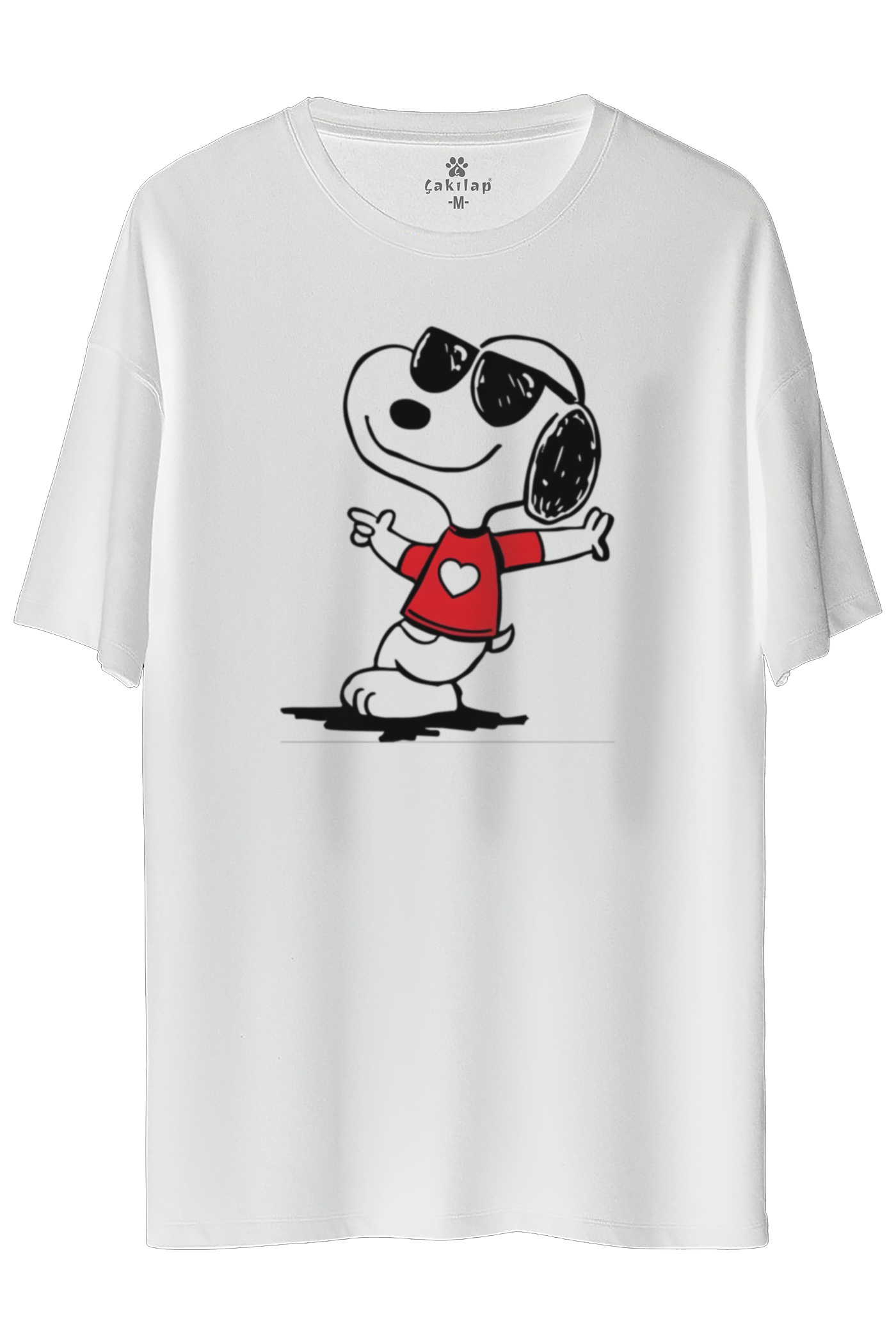 Snoopy Baskılı Oversize Tişört
