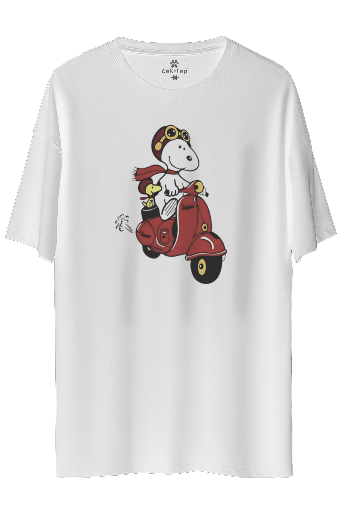 Snoopy Baskılı Oversize Tişört
