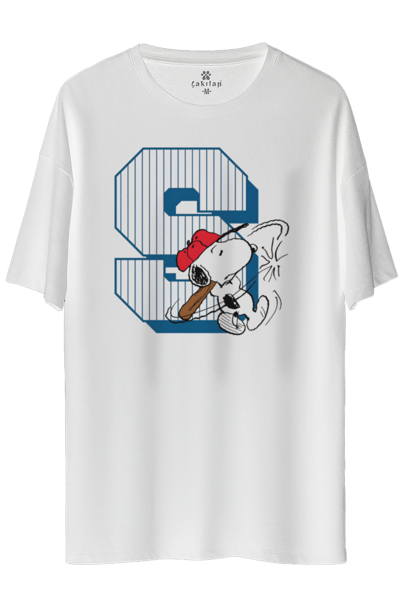 Snoopy Baskılı Oversize Tişört