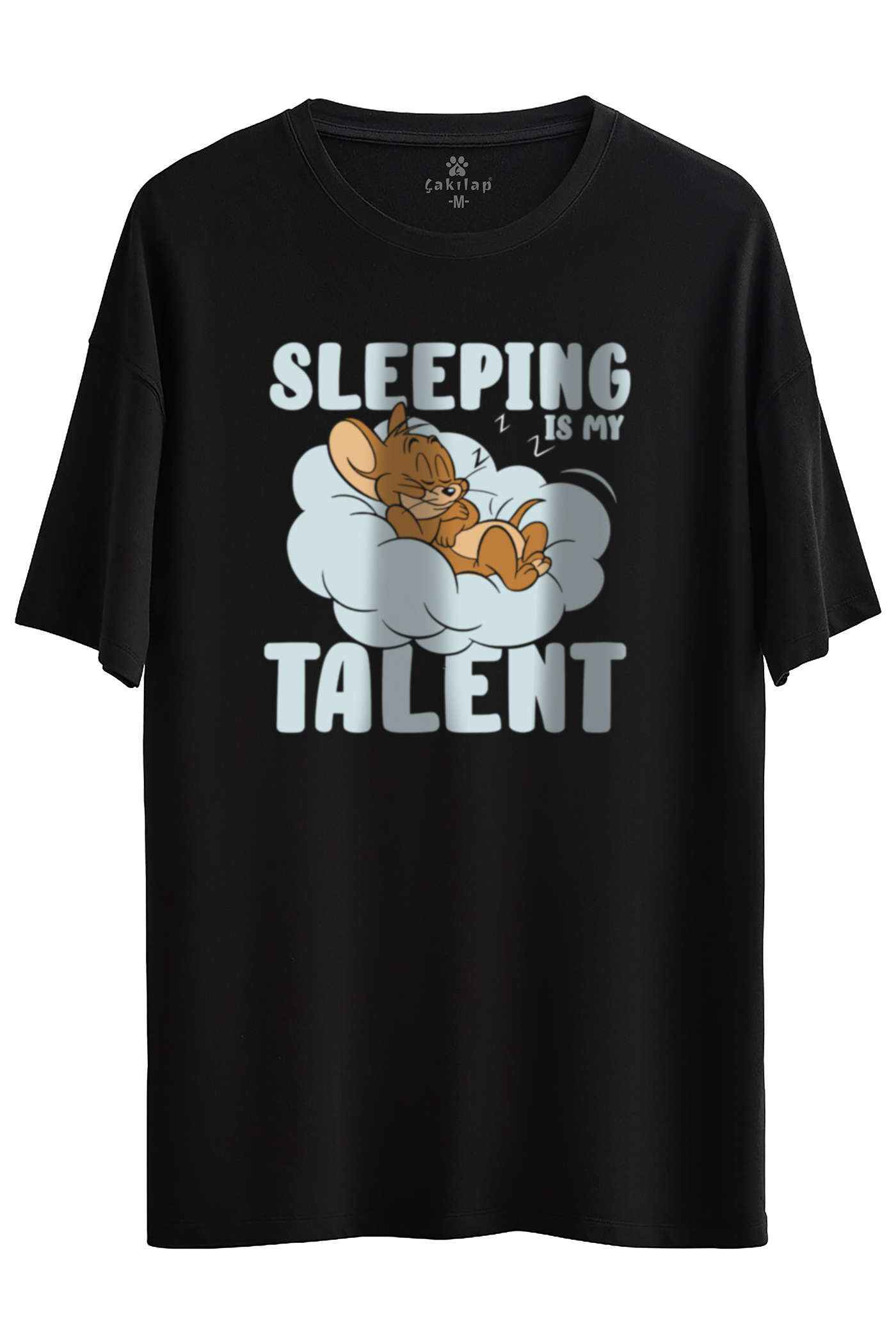 Jerry Baskılı Oversize Tişört