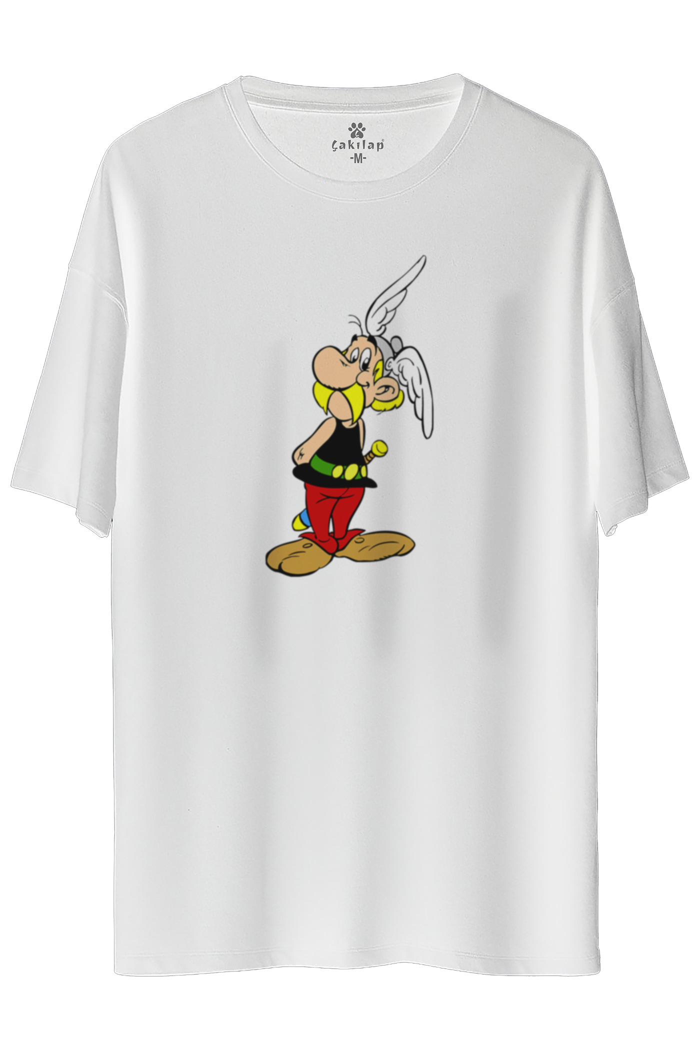 Astrix Obelix Baskılı Oversize Tişört