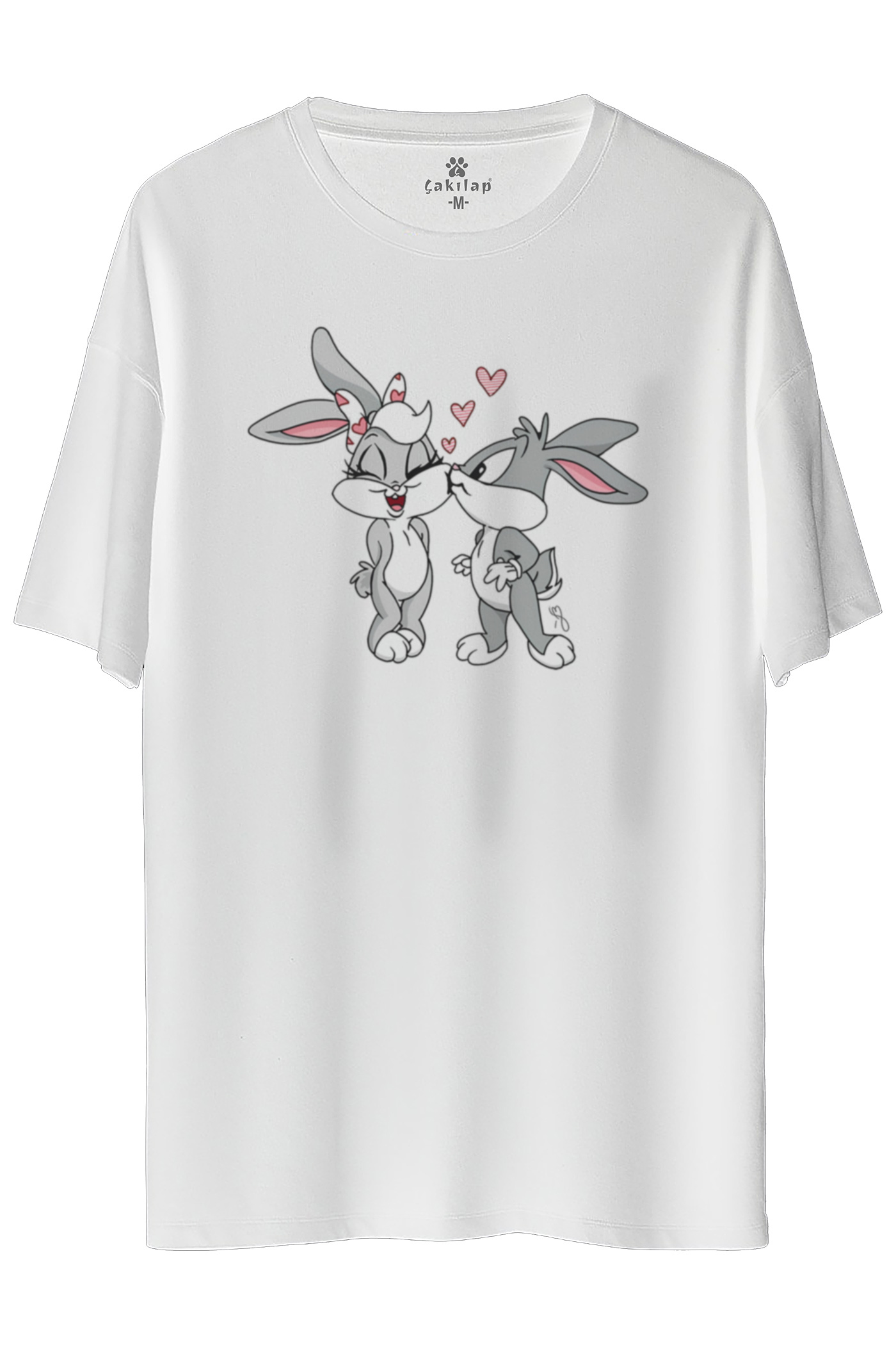 Bugs Bunny Baskılı Oversize Tişört