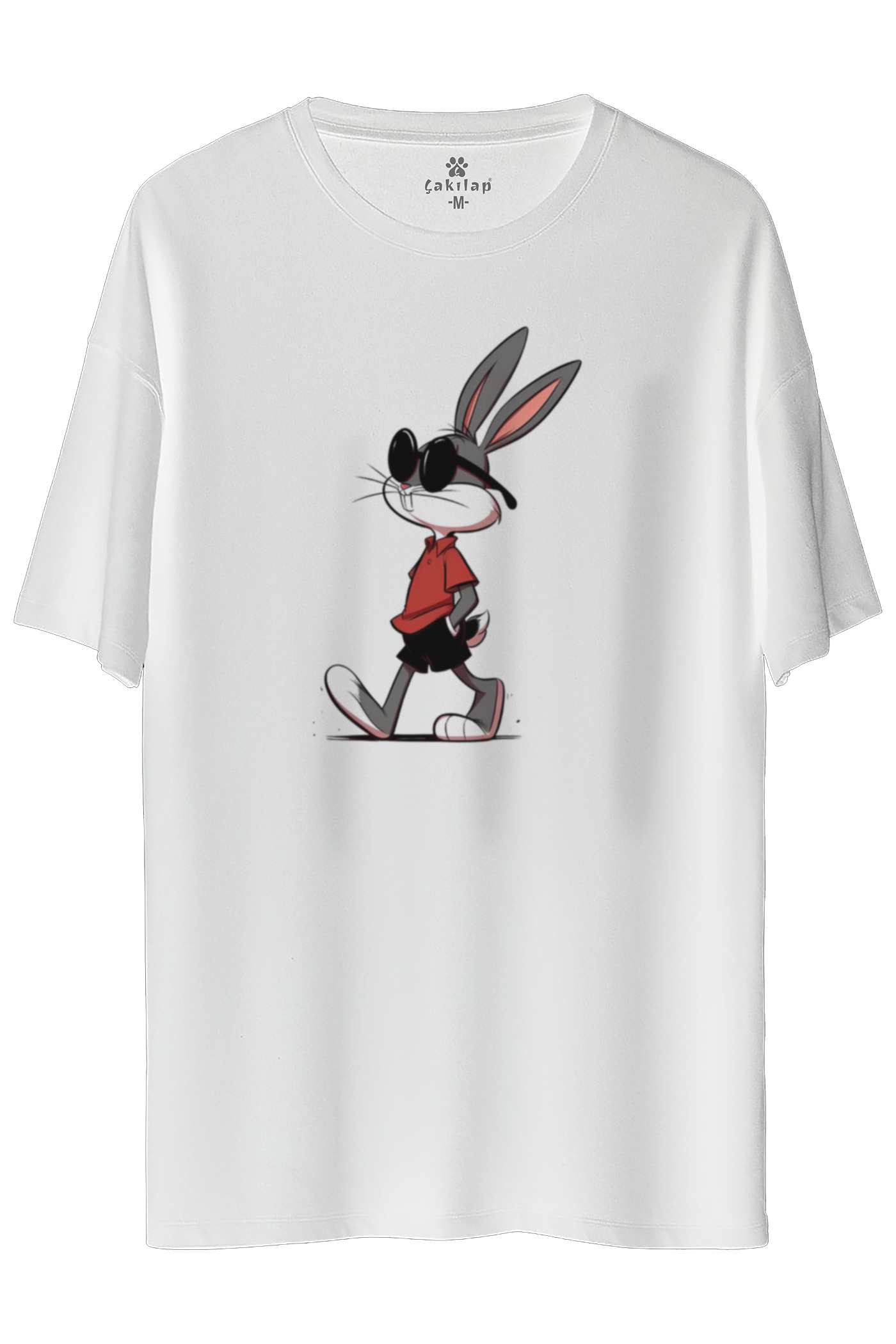Bugs Bunny Baskılı Oversize Tişört