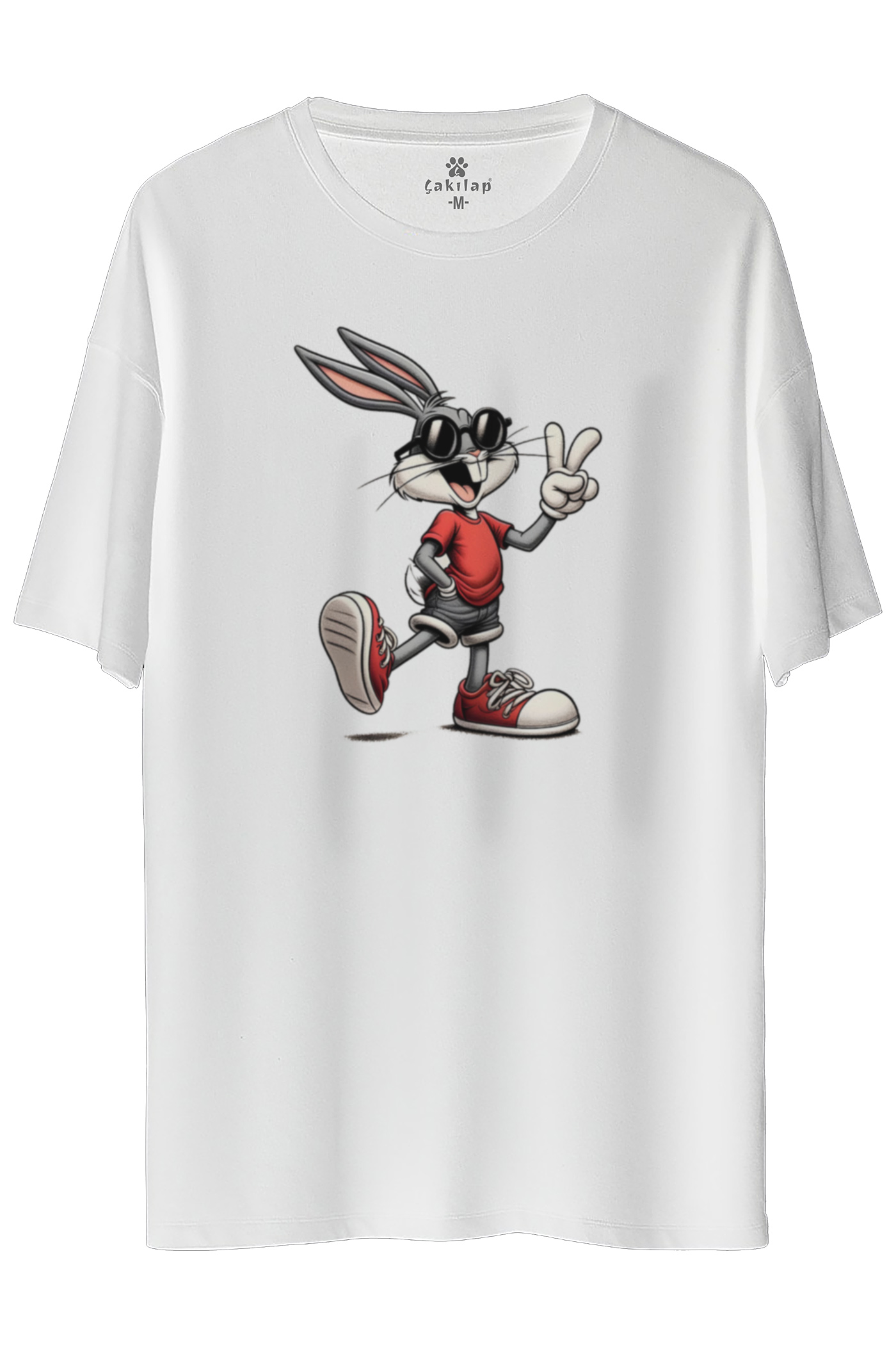 Bugs Bunny Baskılı Oversize Tişört