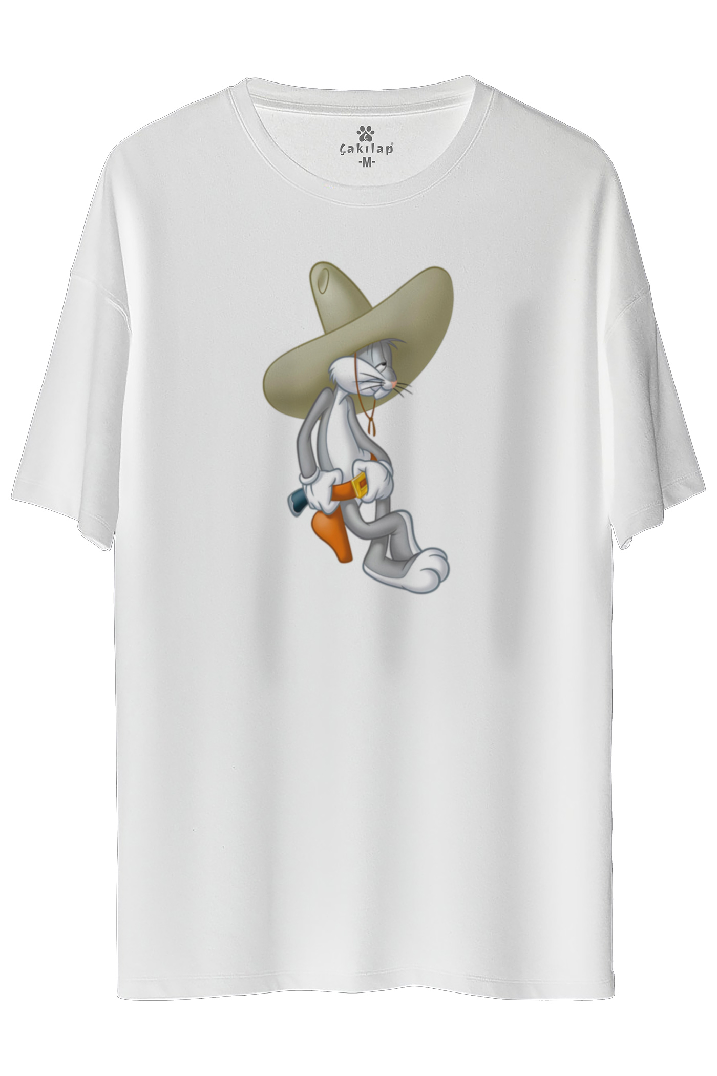 Bugs Bunny Baskılı Oversize Tişört