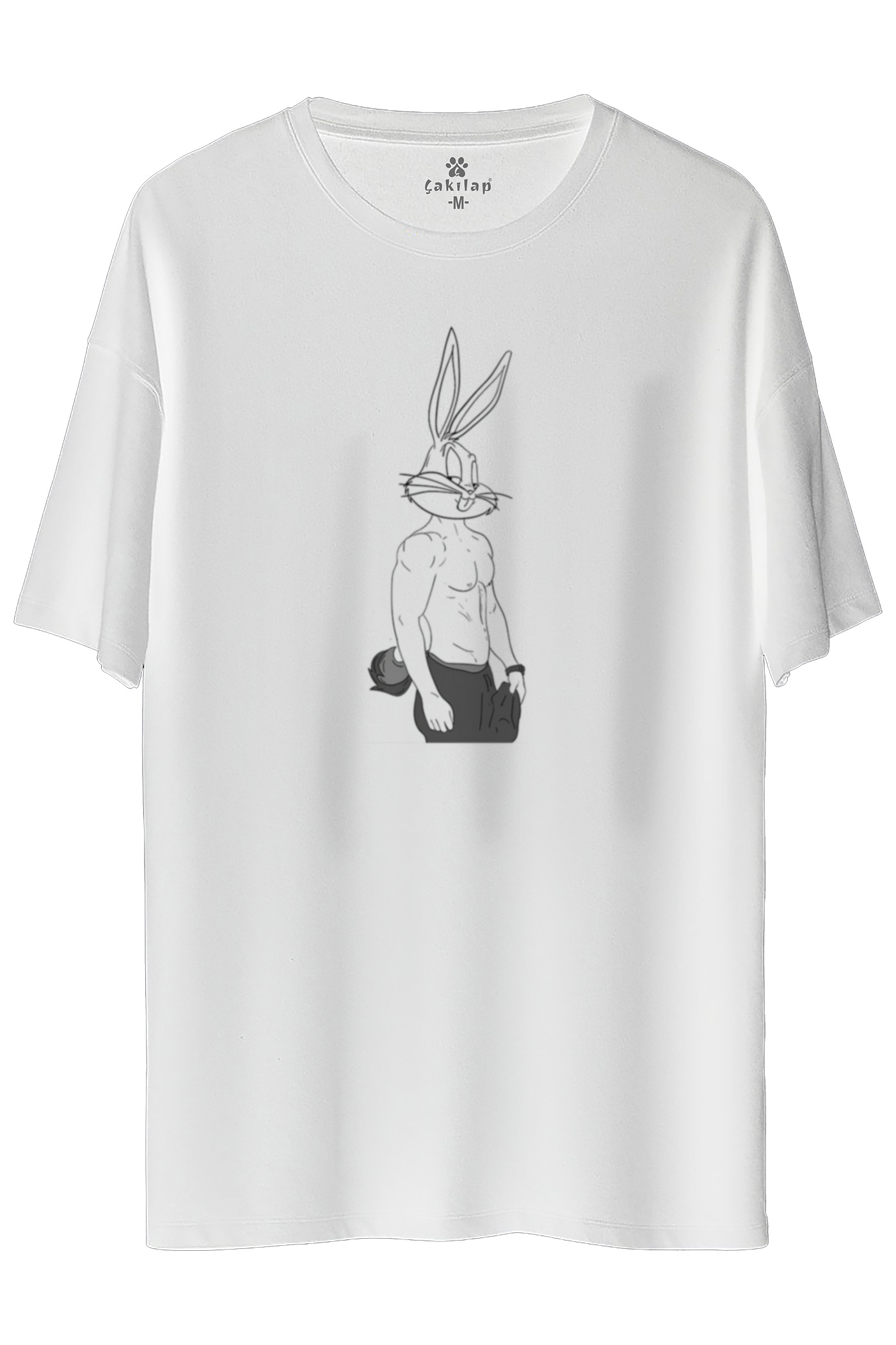 Bugs Bunny Baskılı Oversize Tişört