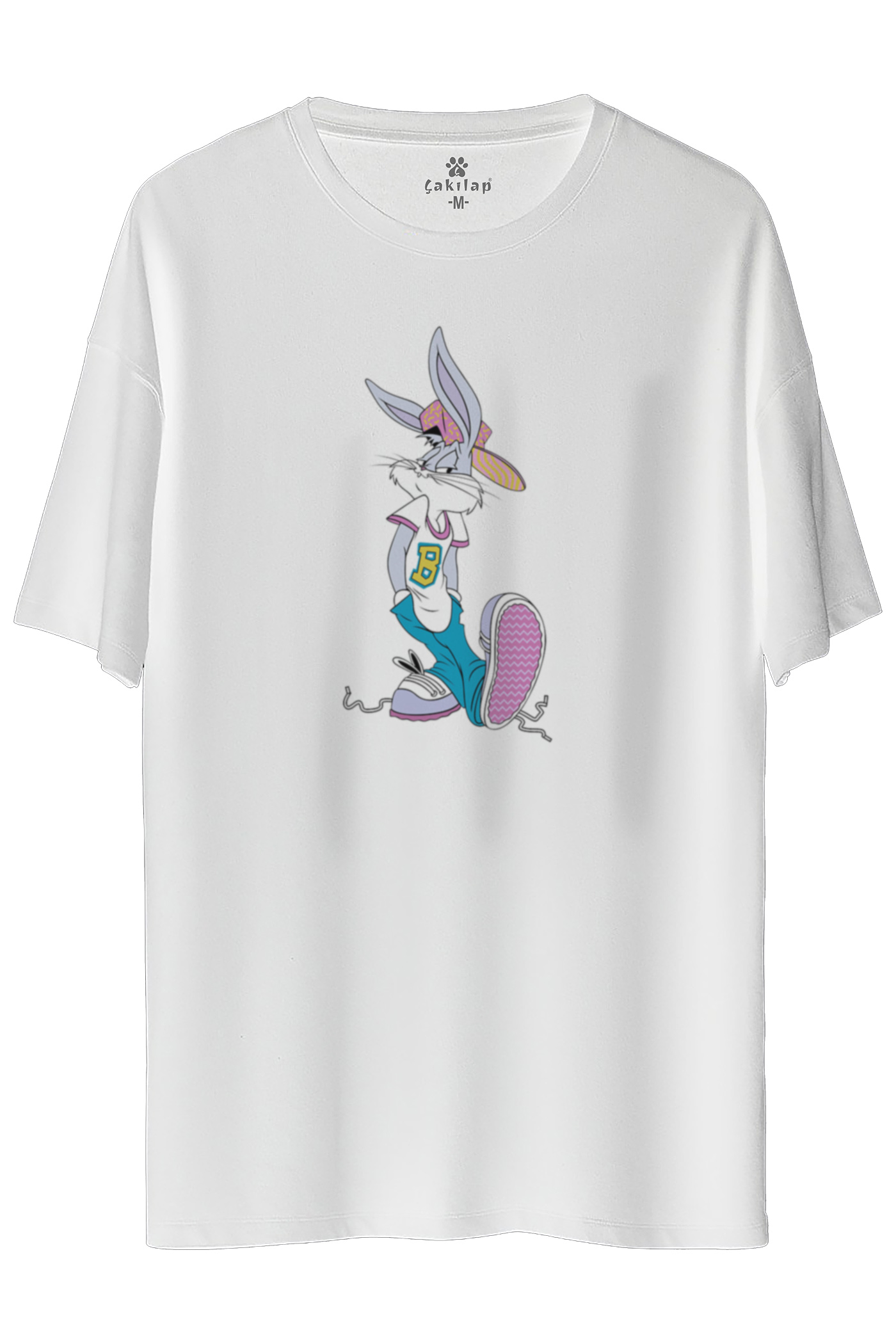Bugs Bunny Baskılı Oversize Tişört