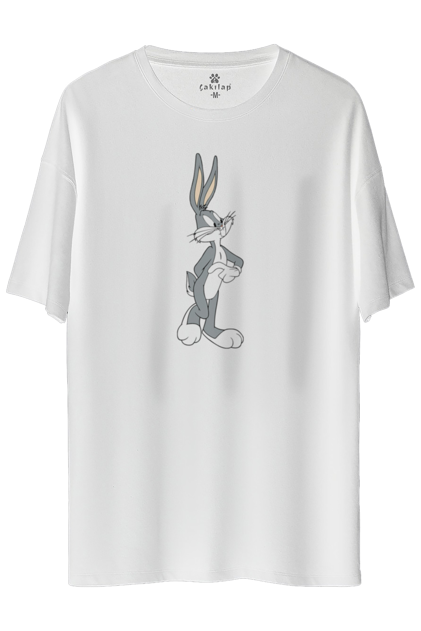 Bugs Bunny Baskılı Oversize Tişört