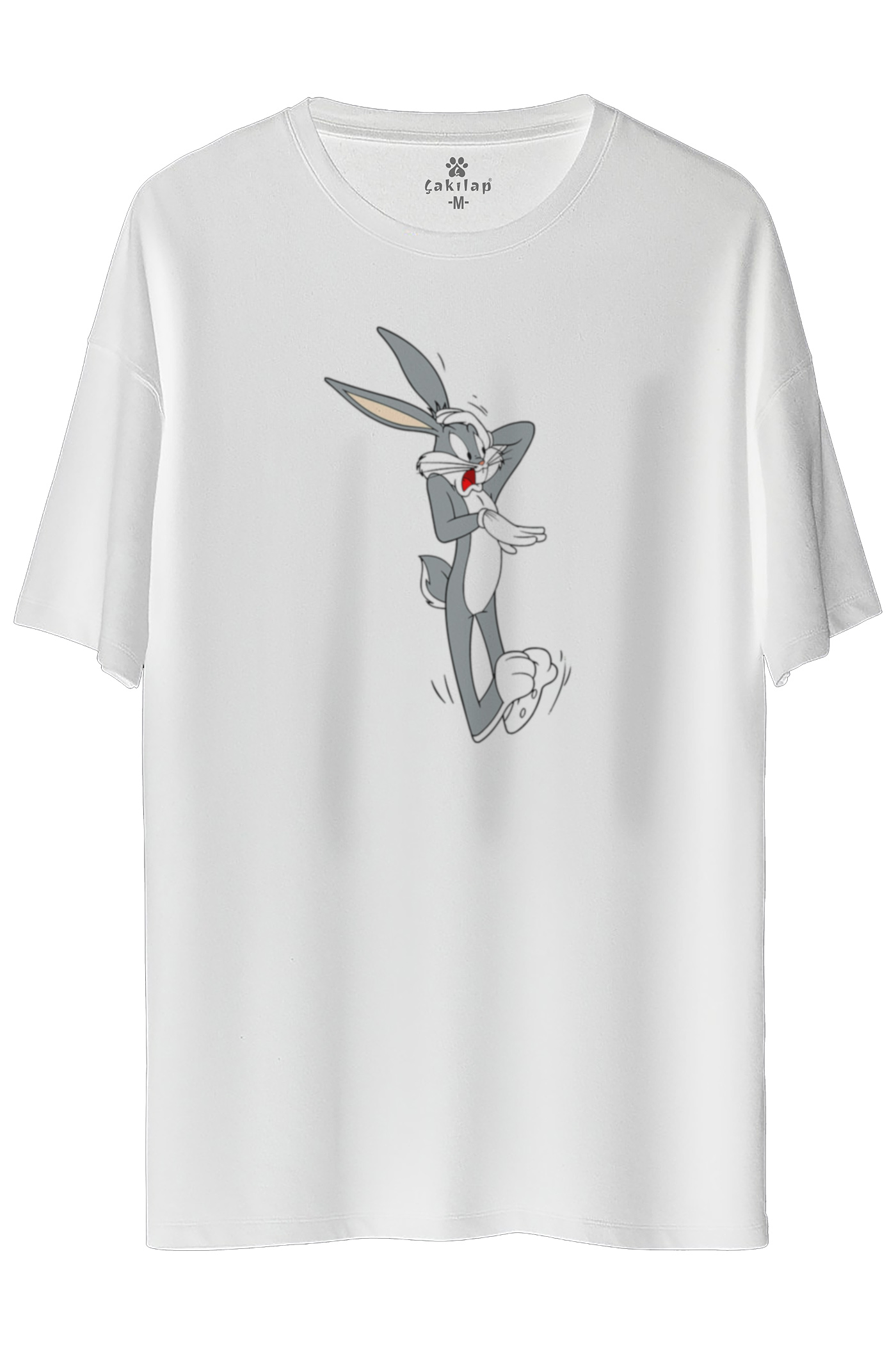 Bugs Bunny Baskılı Oversize Tişört