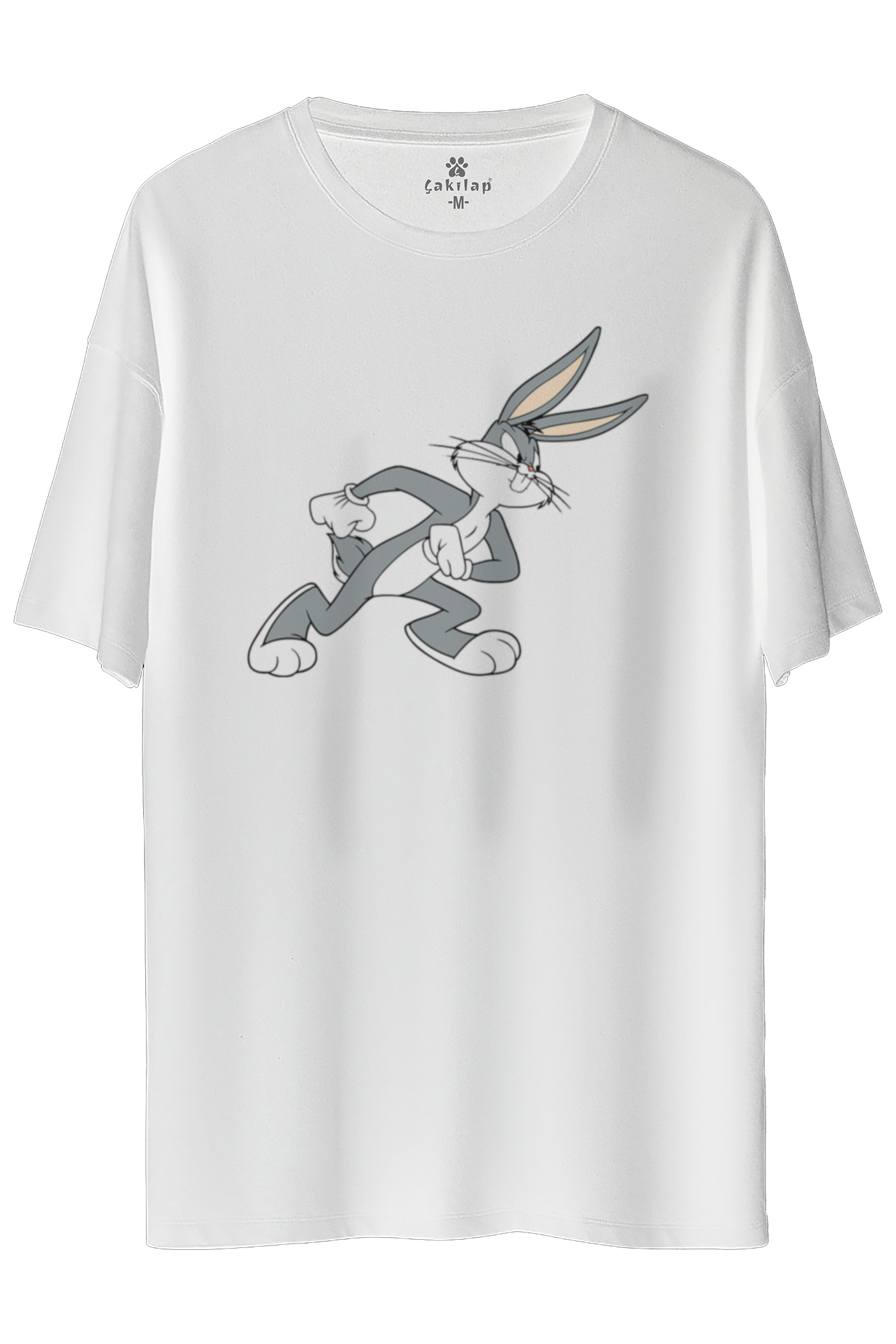 Bugs Bunny Baskılı Oversize Tişört