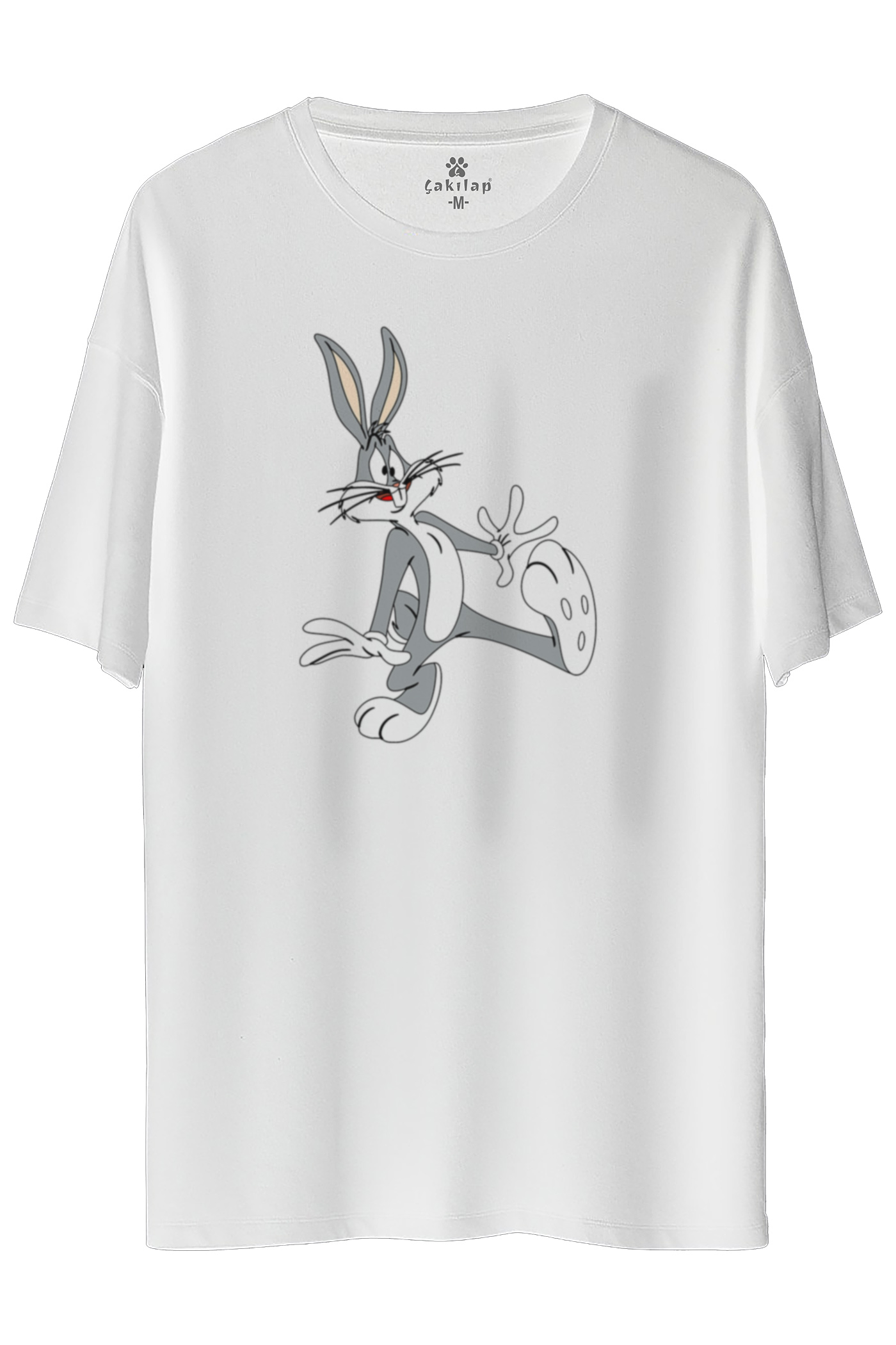 Bugs Bunny Baskılı Oversize Tişört