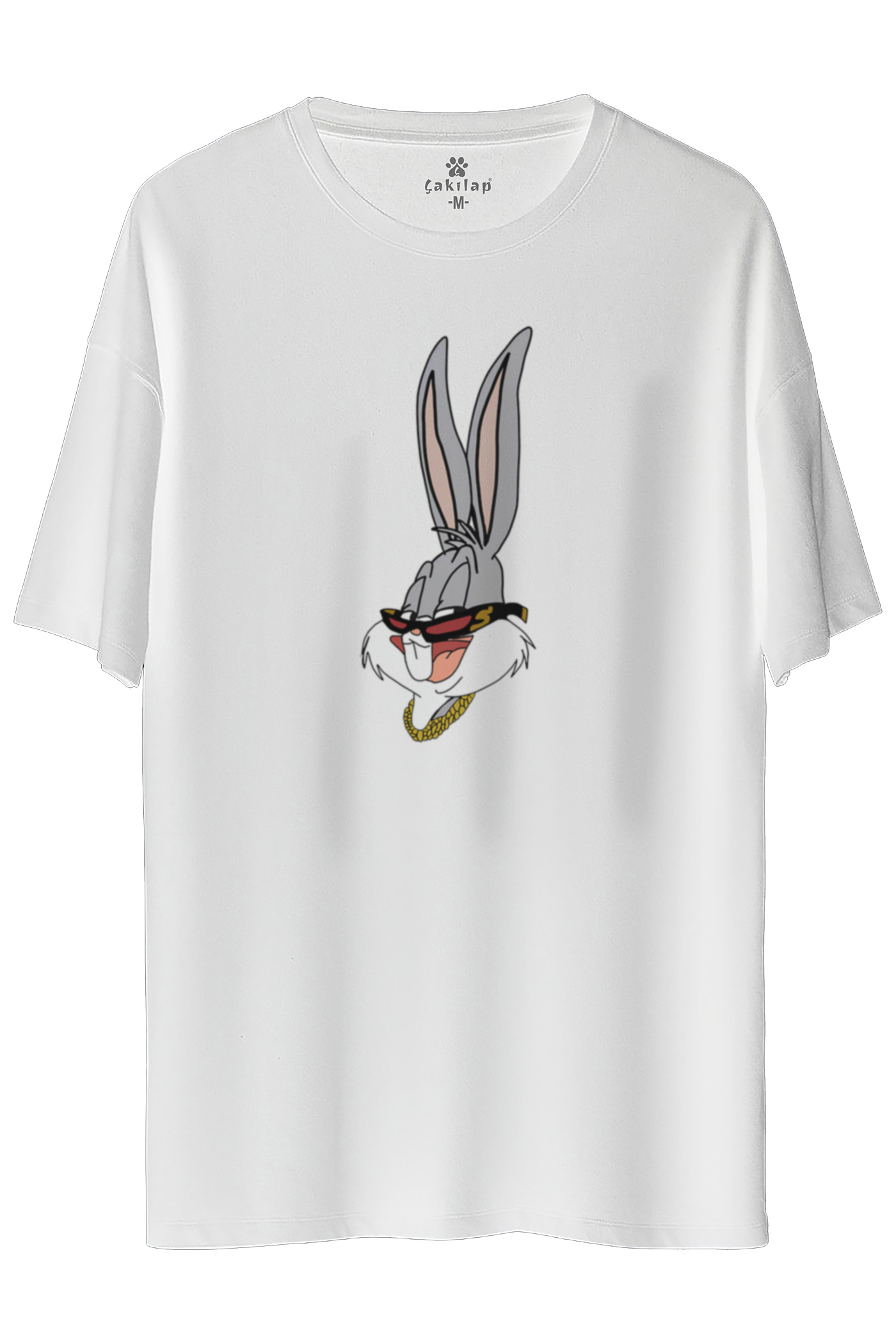 Bugs Bunny Baskılı Oversize Tişört