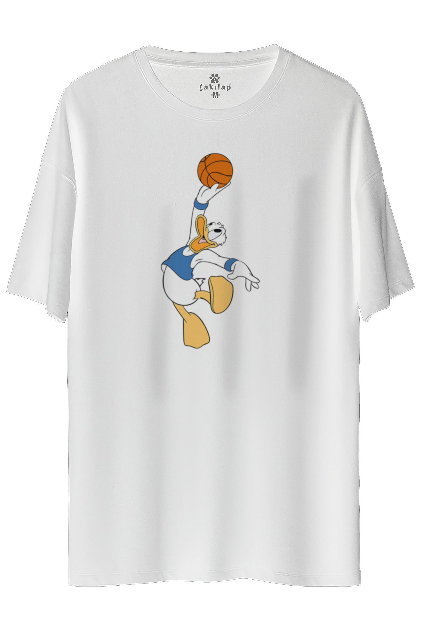 Donald Duck Baskılı Oversize Tişört