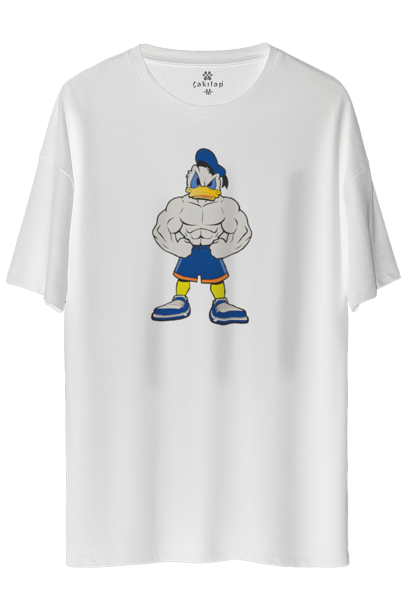 Donald Duck Baskılı Oversize Tişört