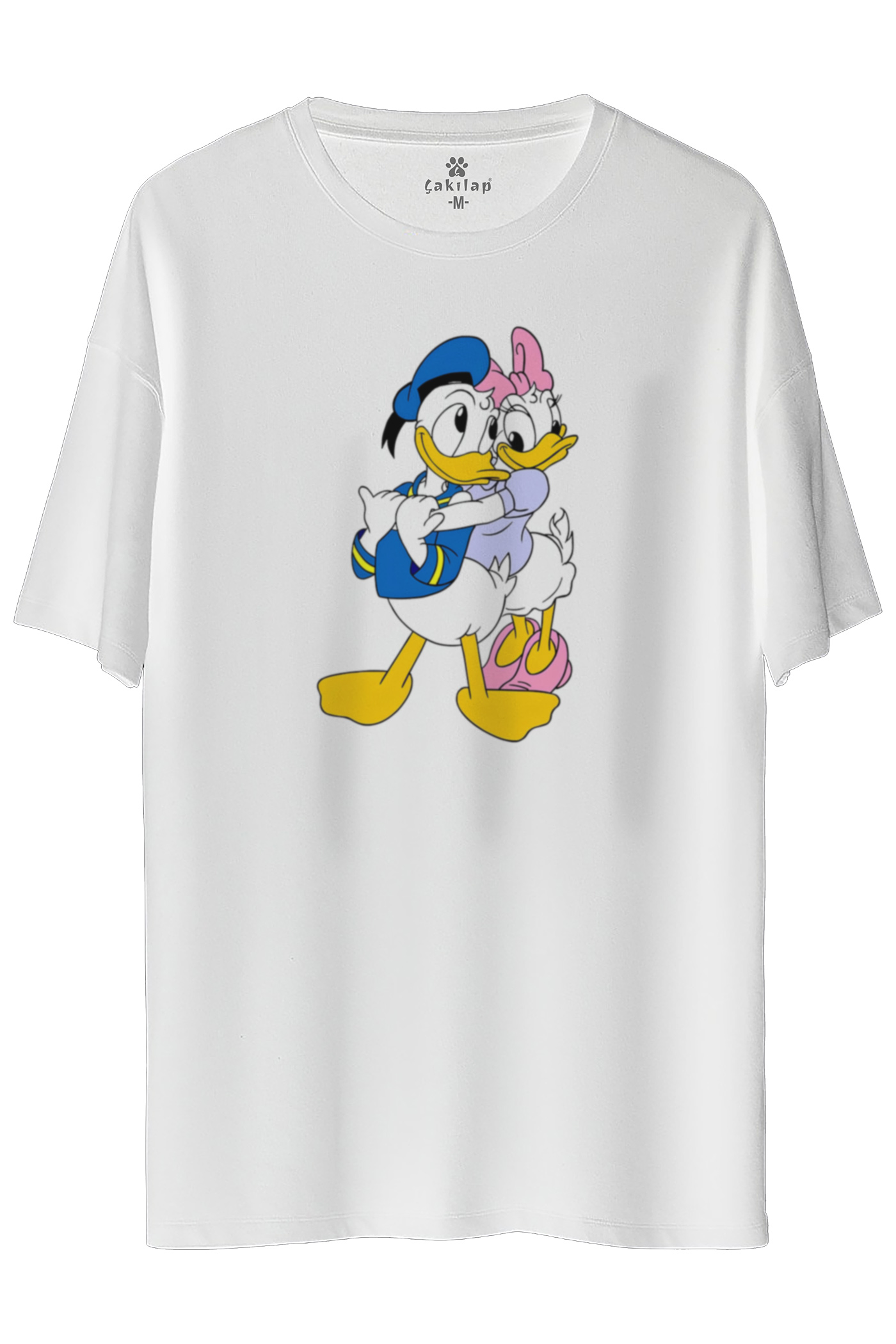 Donald Duck Baskılı Oversize Tişört