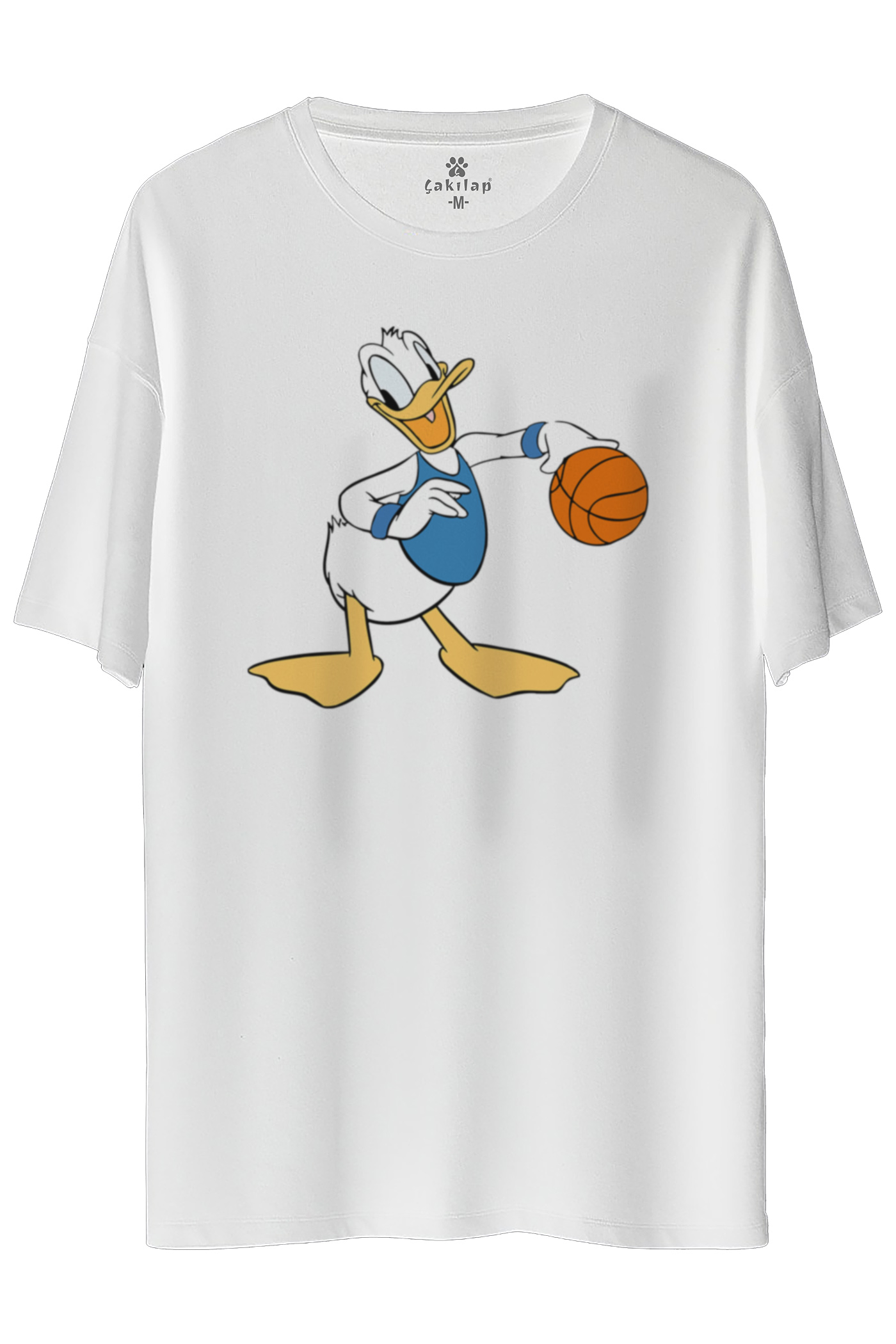 Donald Duck Baskılı Oversize Tişört