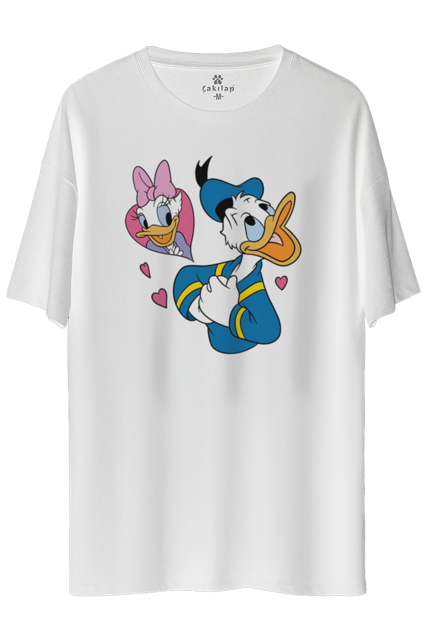 Donald Duck Baskılı Oversize Tişört