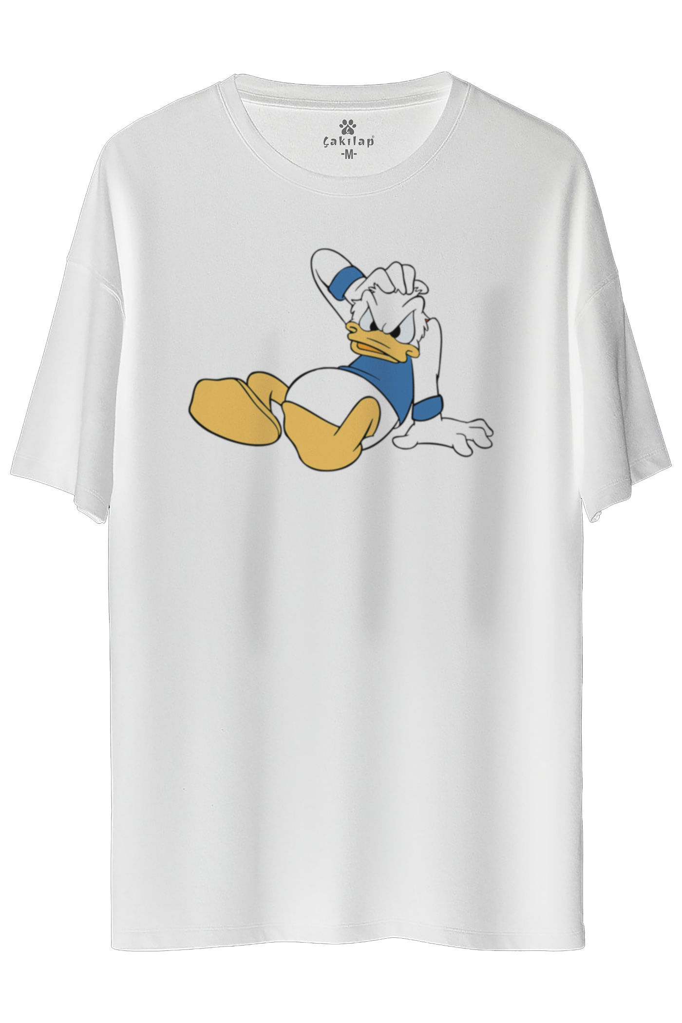 Donald Duck Baskılı Oversize Tişört