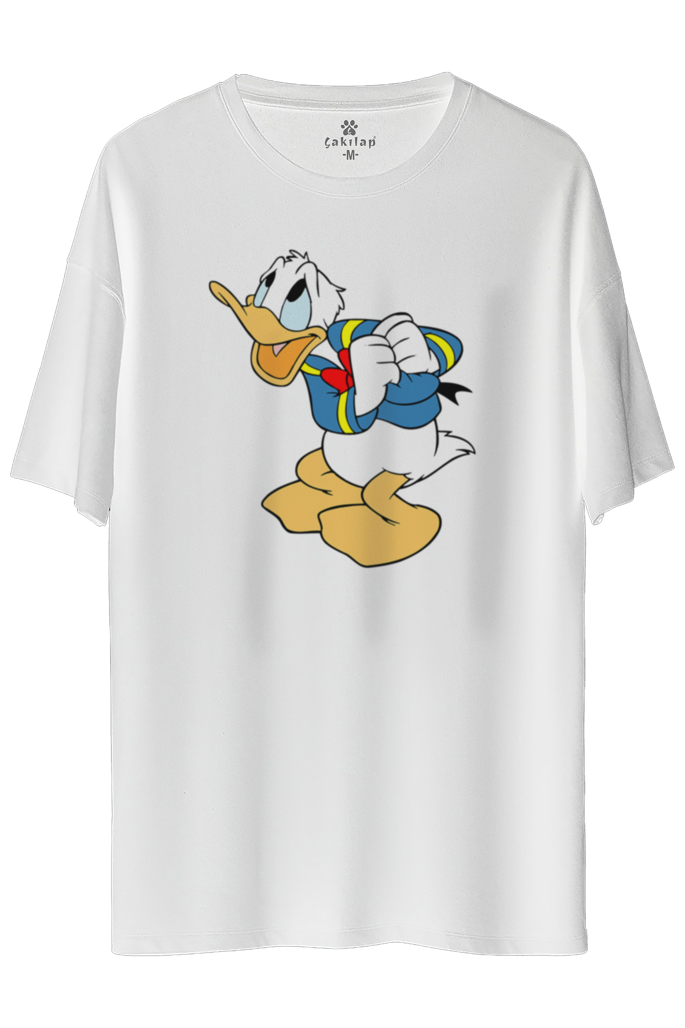 Donald Duck Baskılı Oversize Tişört