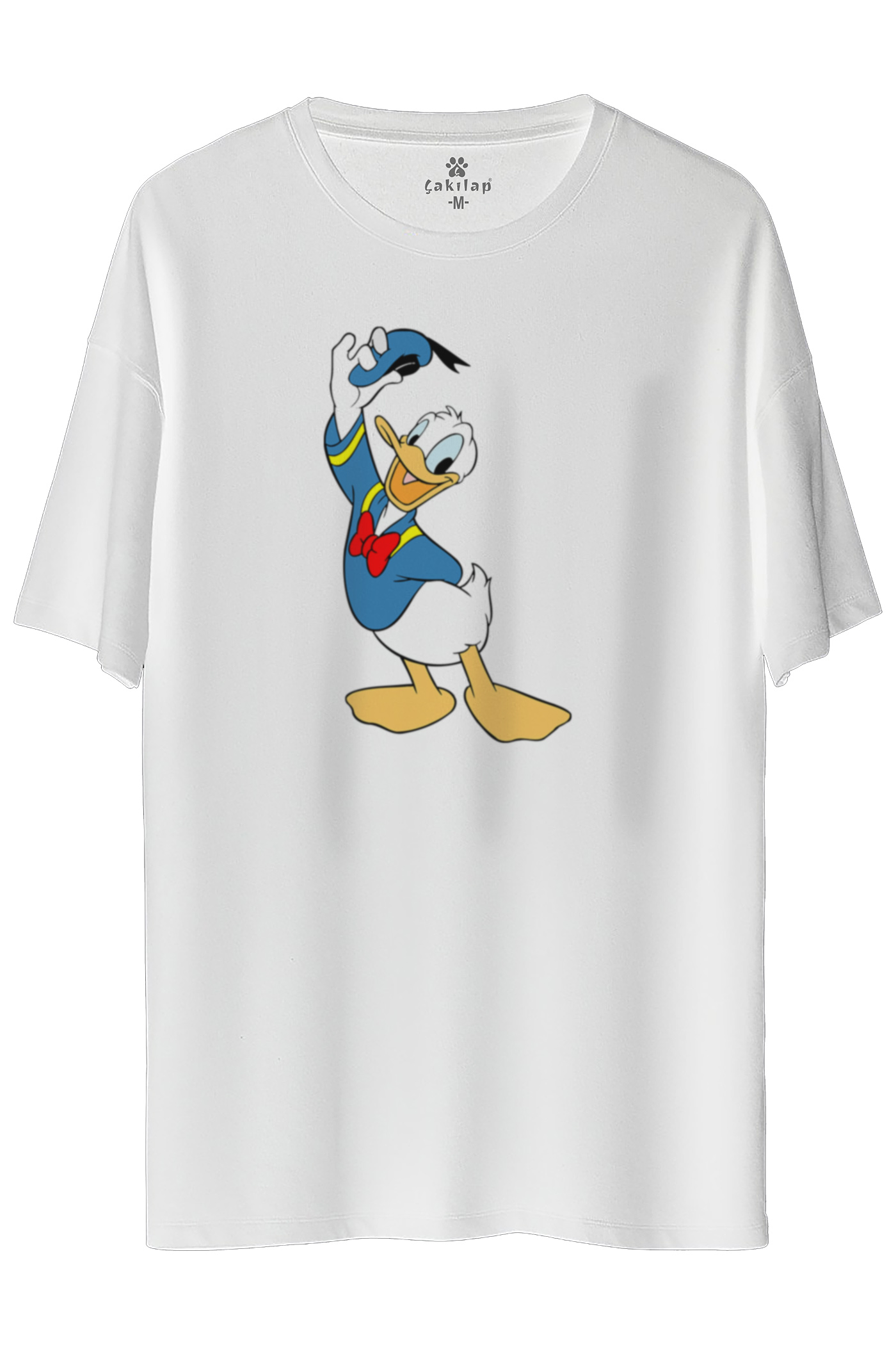 Donald Duck Baskılı Oversize Tişört