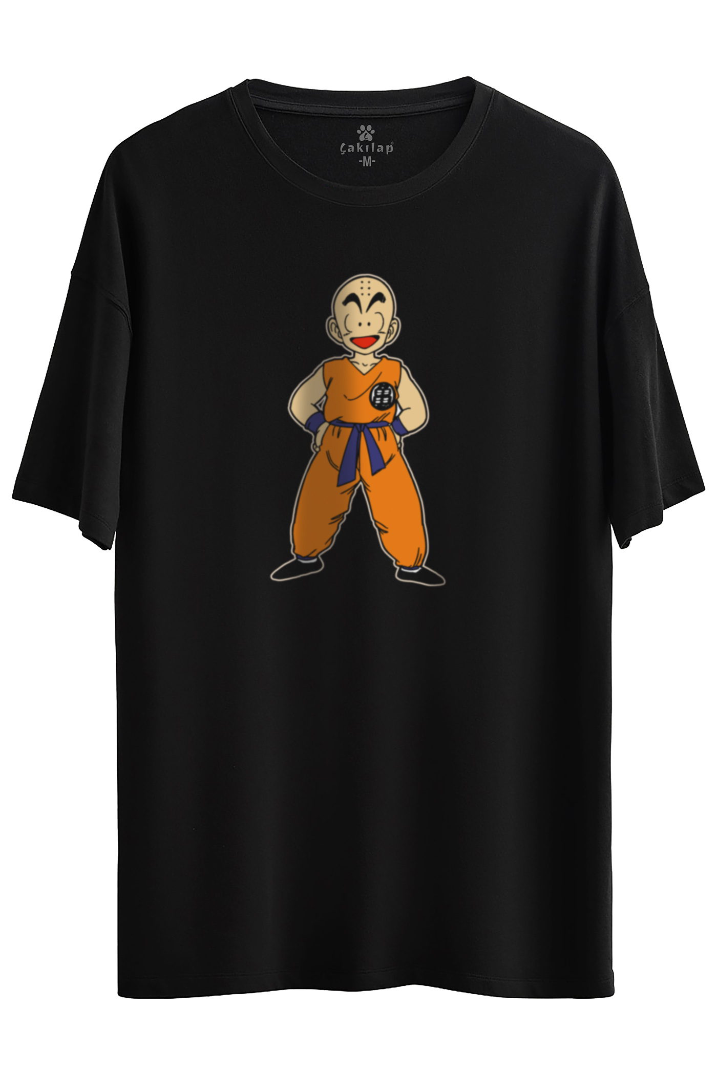 krillin Baskılı Oversize Tişört