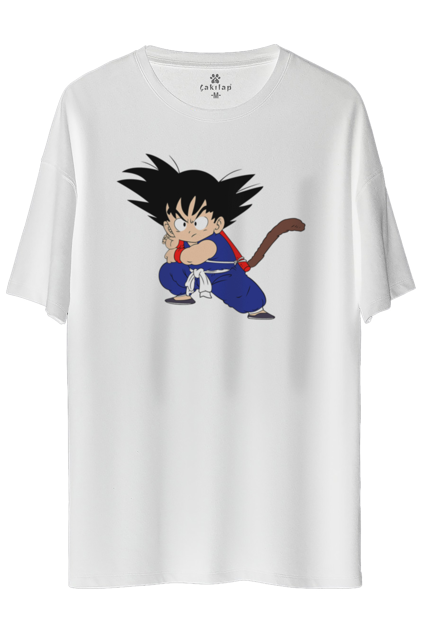 goku Baskılı Oversize Tişört