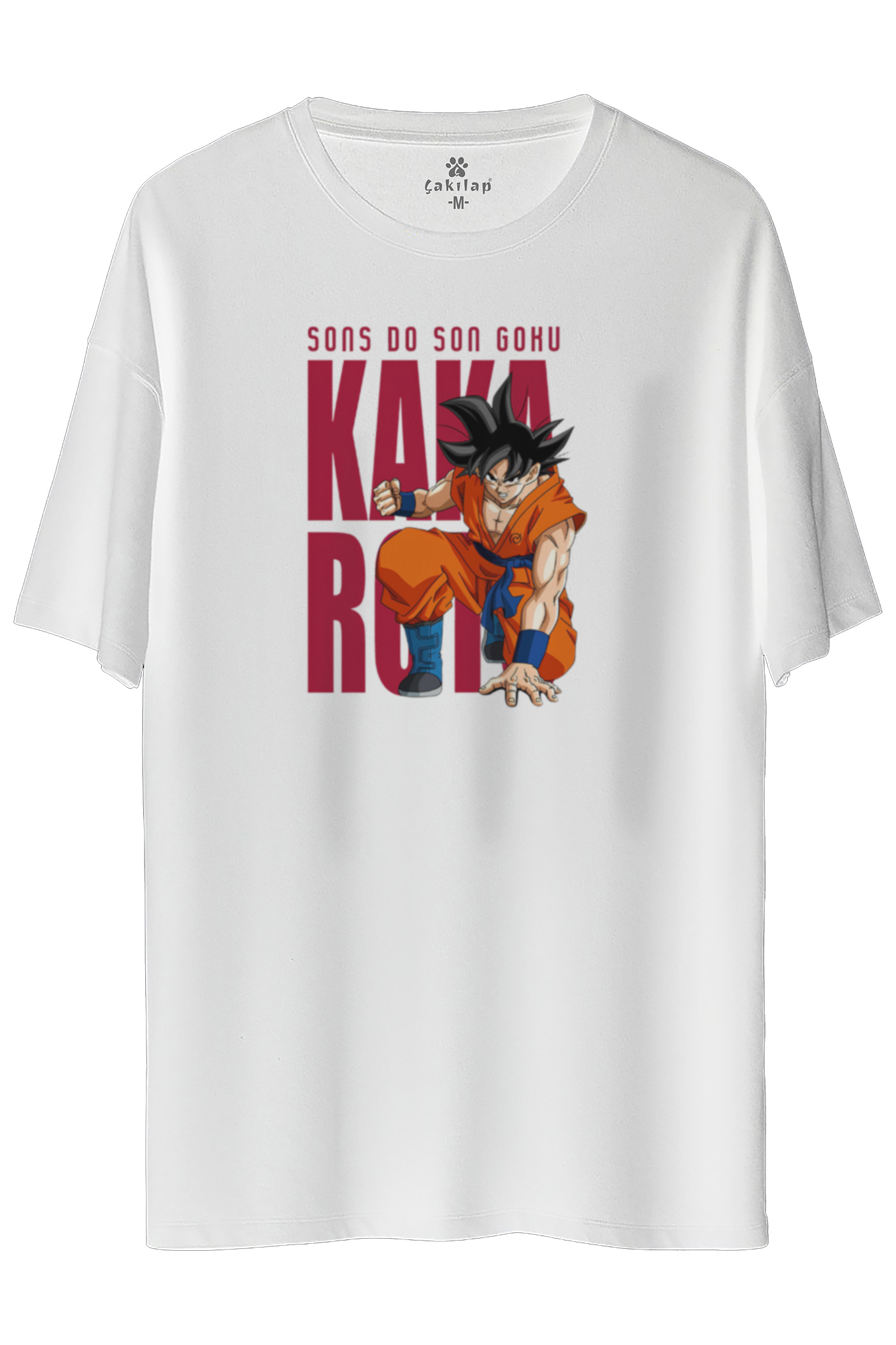 goku Baskılı Oversize Tişört