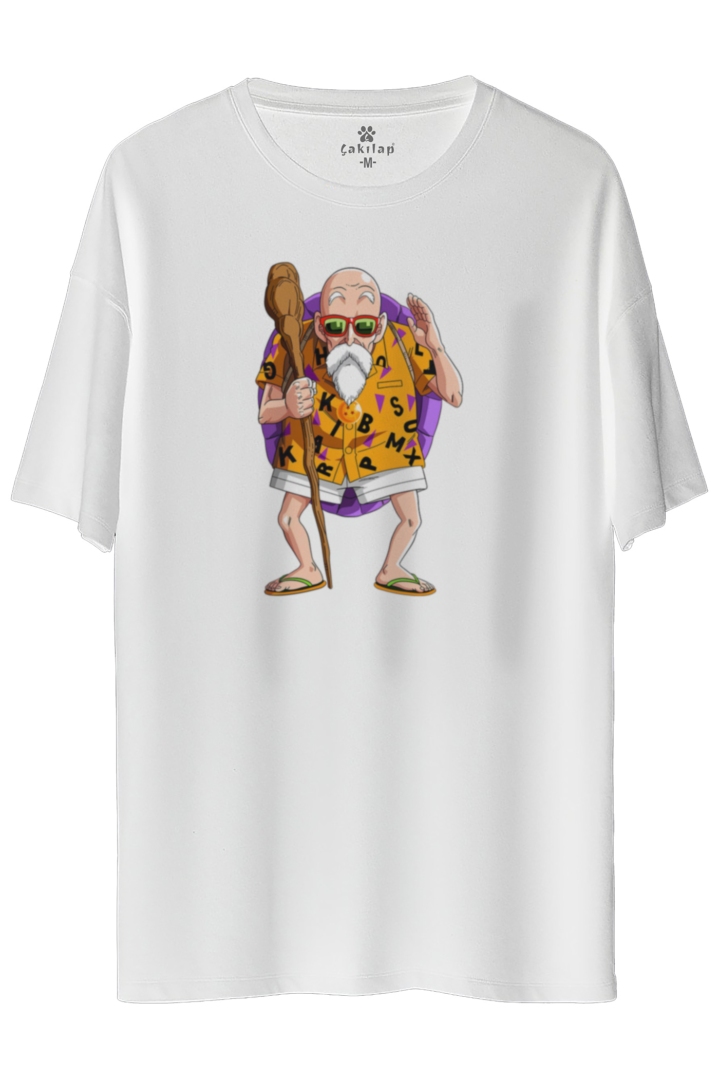 Mr.Roshi Baskılı Oversize Tişört