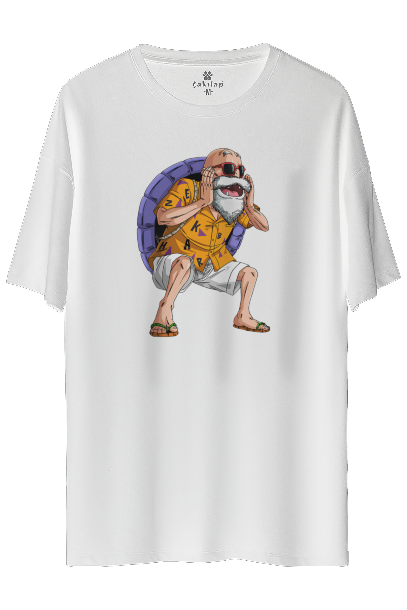 Mr.Roshi Baskılı Oversize Tişört