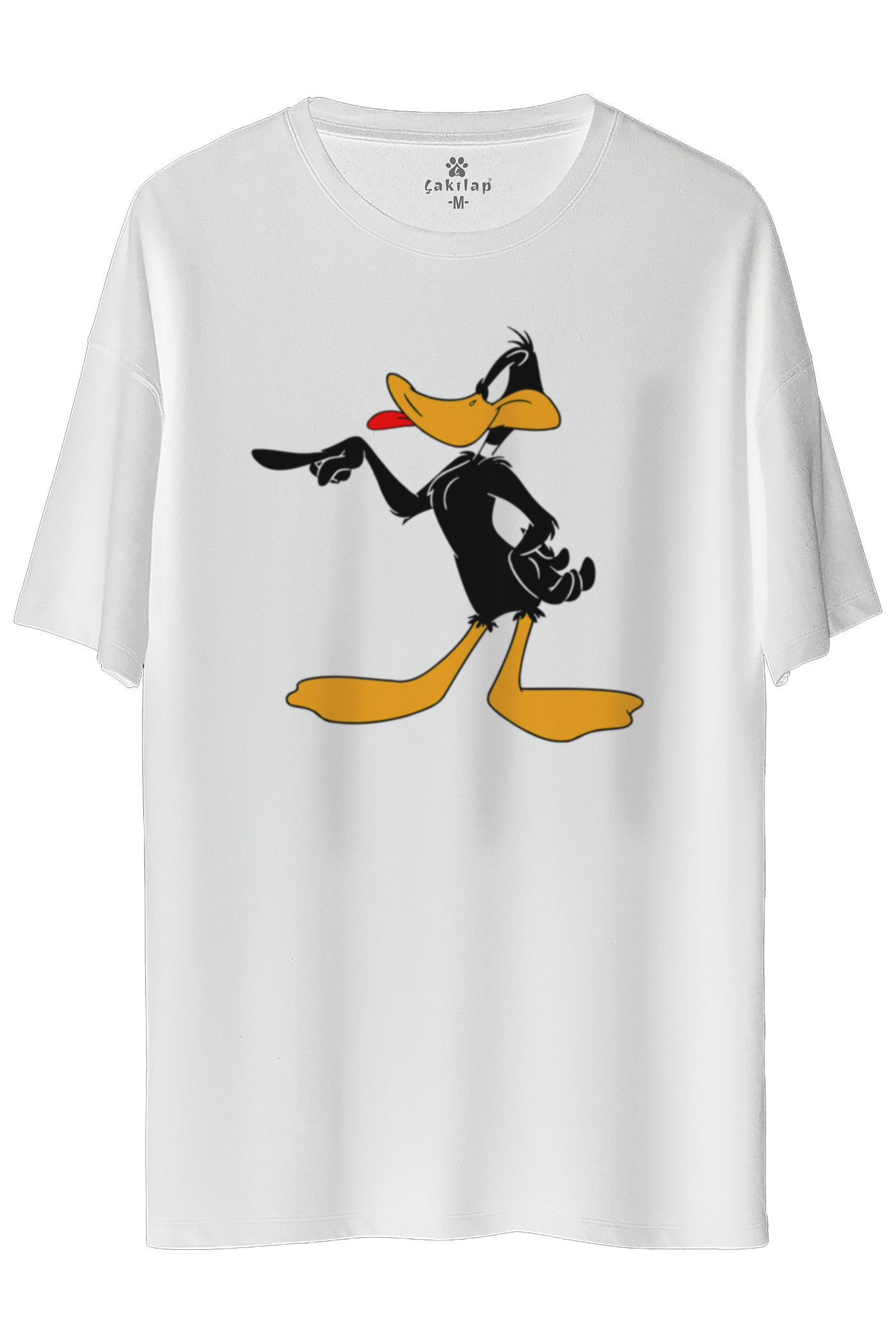 Daffy Duck Baskılı Oversize Tişört