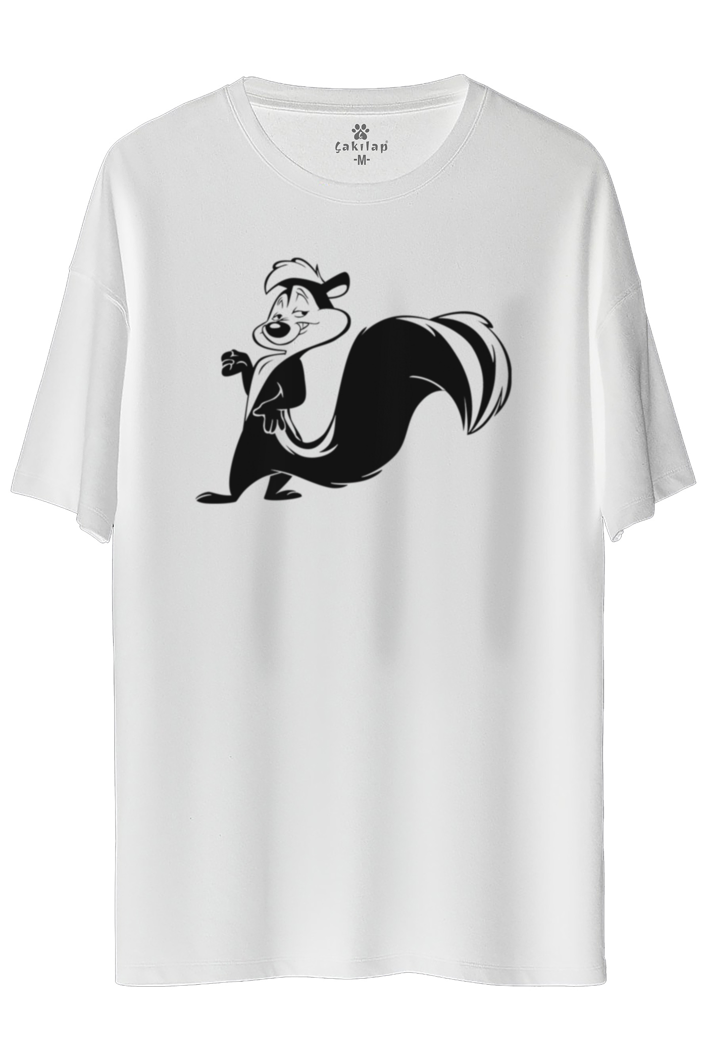 Pepe Le Pew Baskılı Oversize Tişört