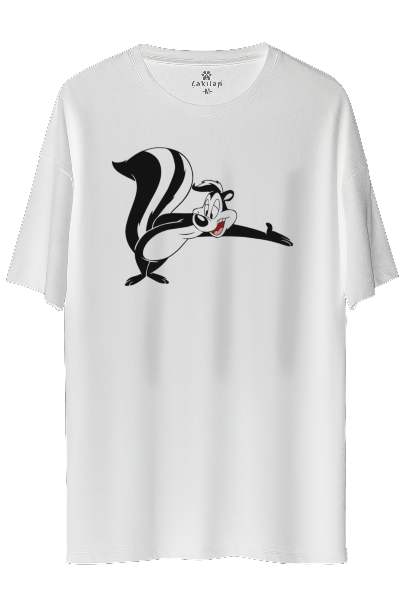 Pepe Le Pew Baskılı Oversize Tişört