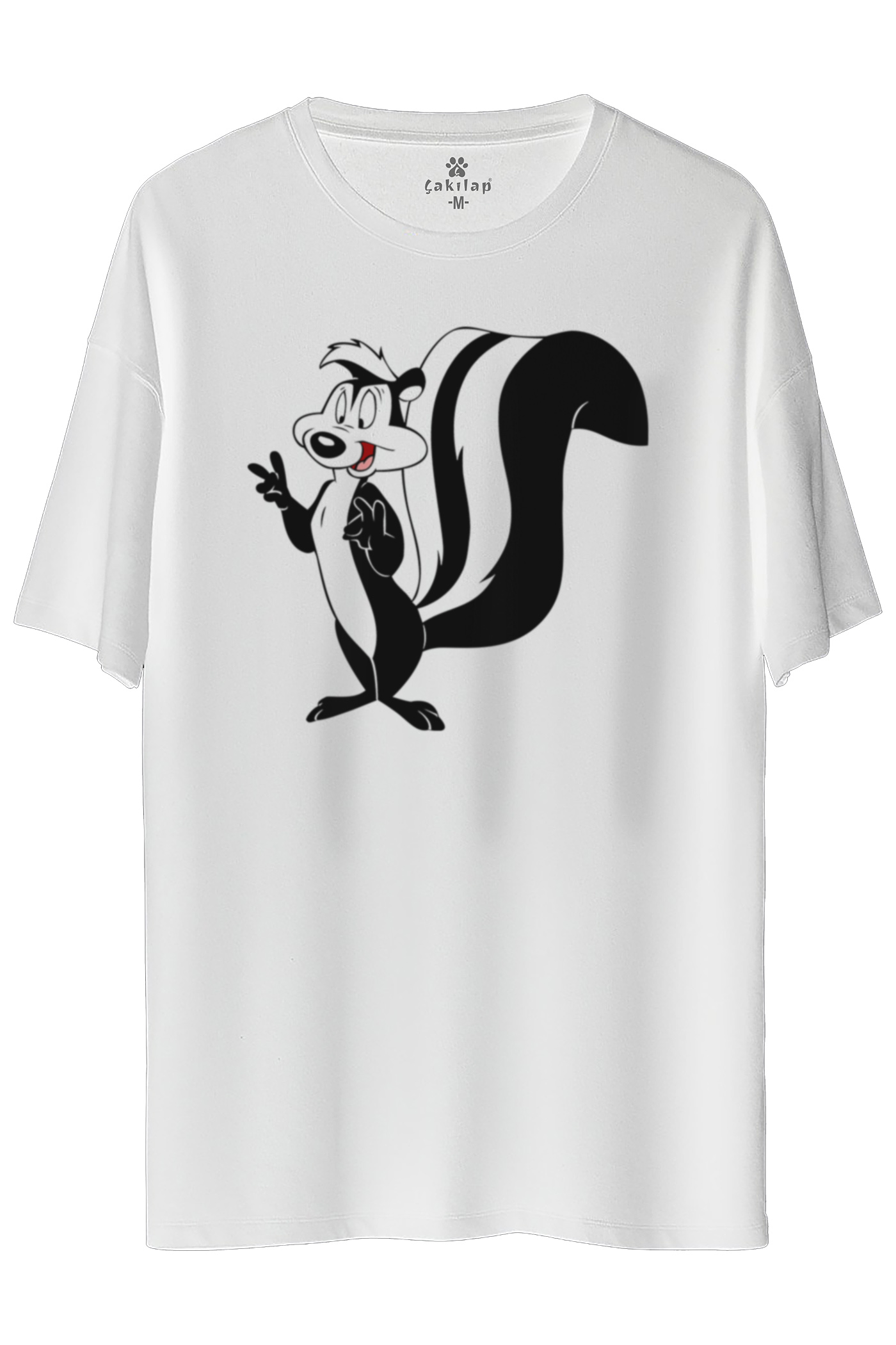 Pepe Le Pew Baskılı Oversize Tişört