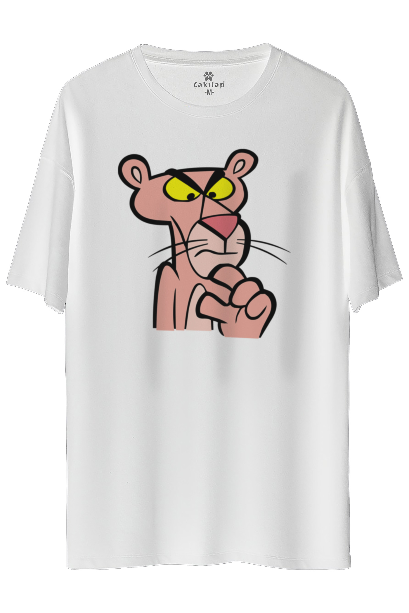 Pink Panther Baskılı Oversize Tişört