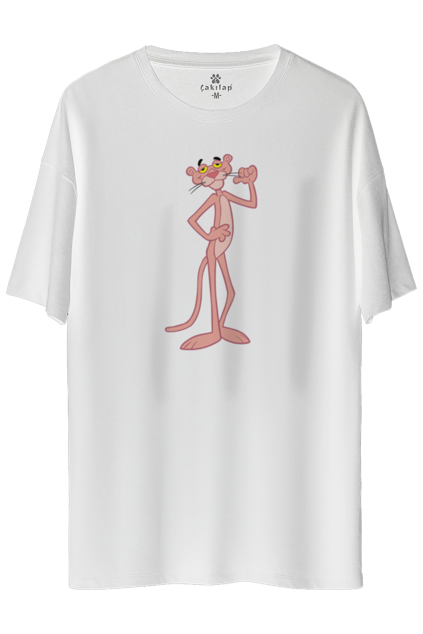 Pink Panther Baskılı Oversize Tişört
