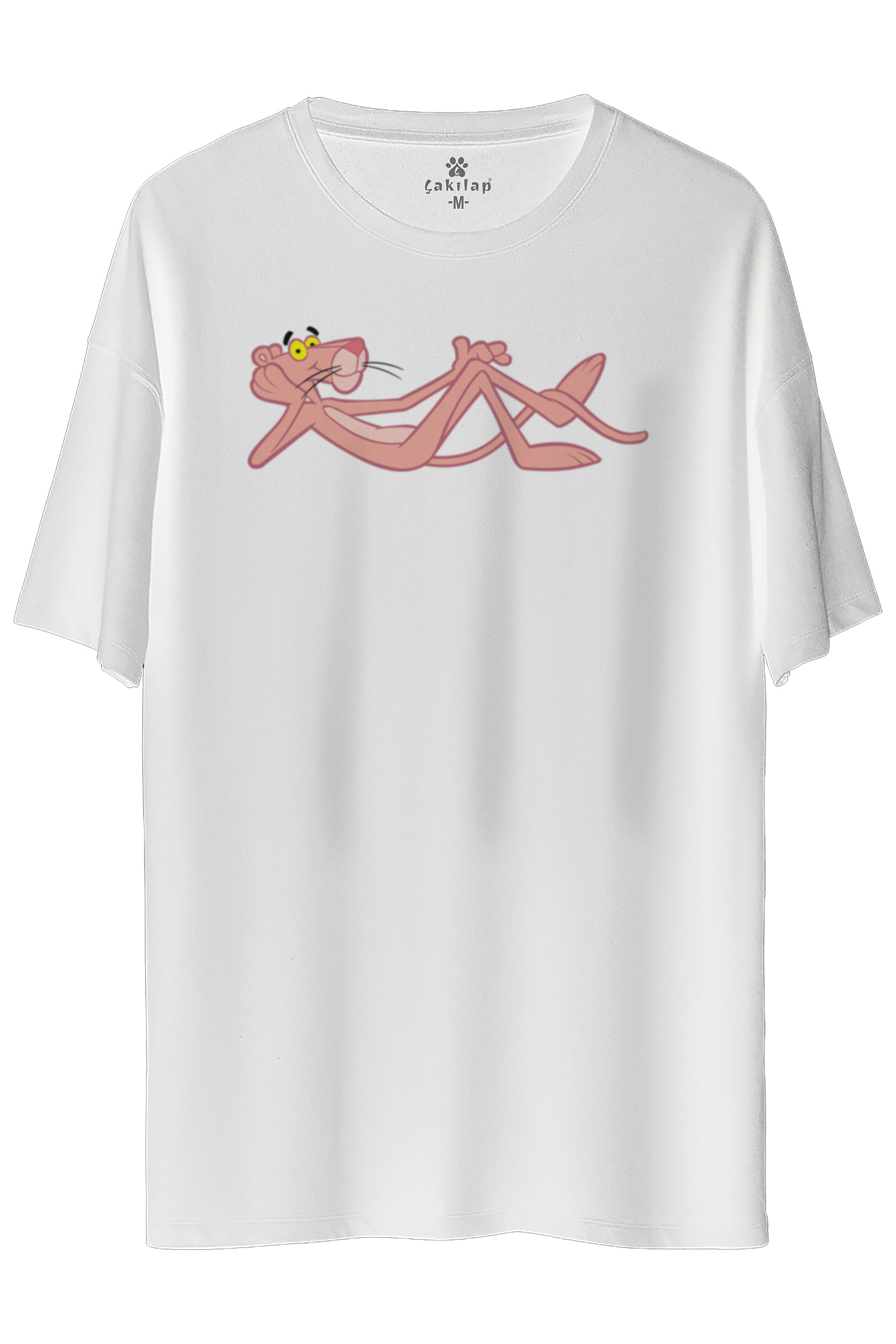 Pink Panther Baskılı Oversize Tişört