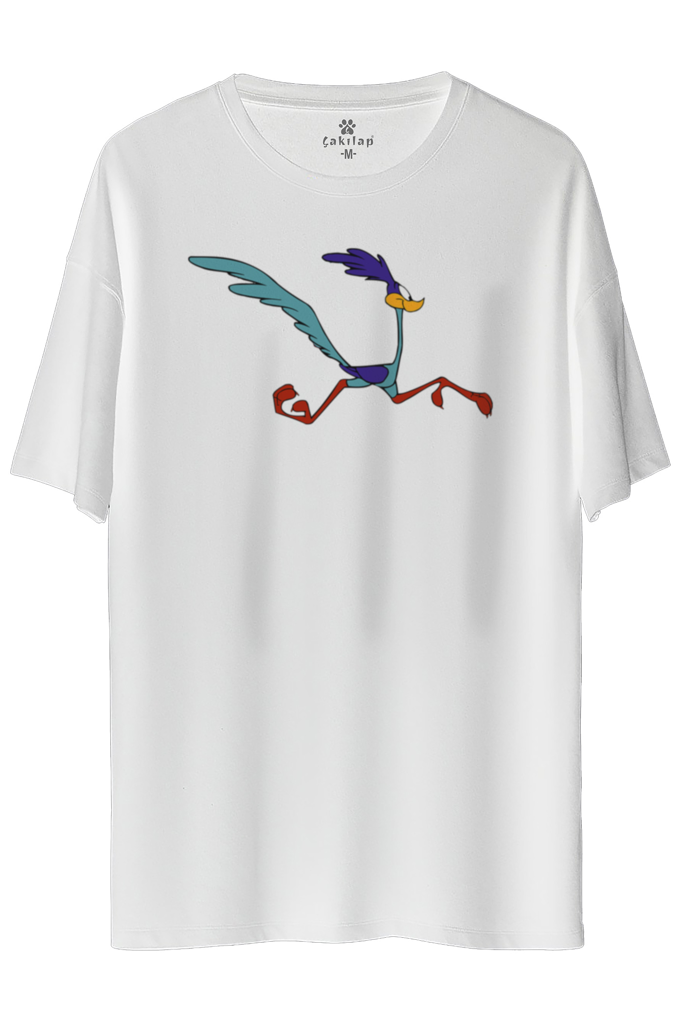 Road Runner Baskılı Oversize Tişört