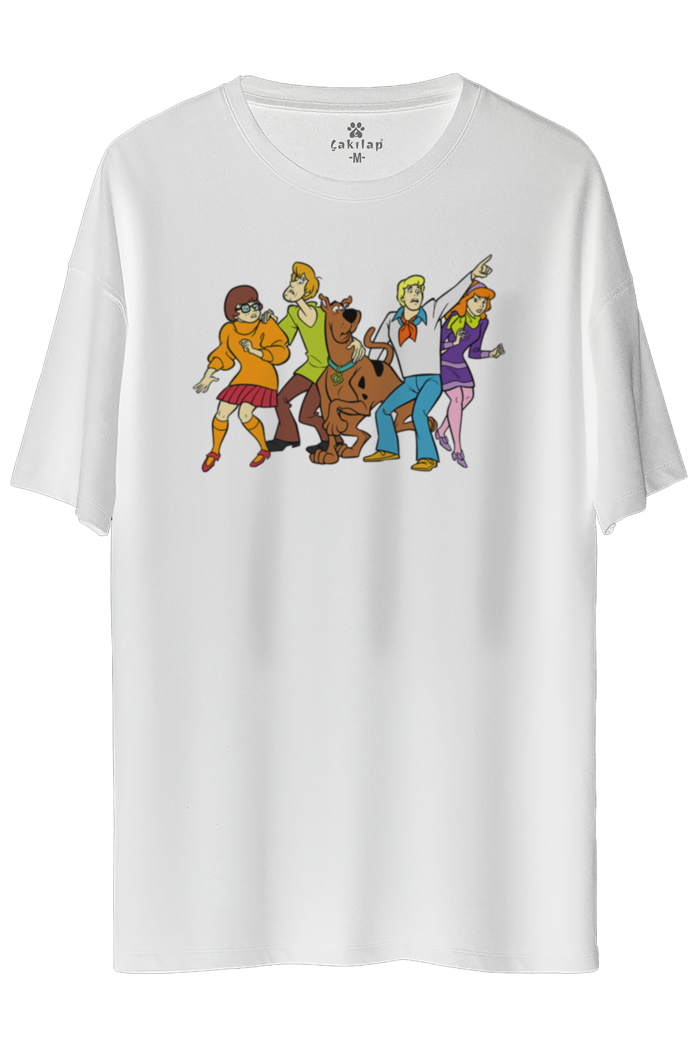 Scooby Doo Ekibi Baskılı Oversize Tişört
