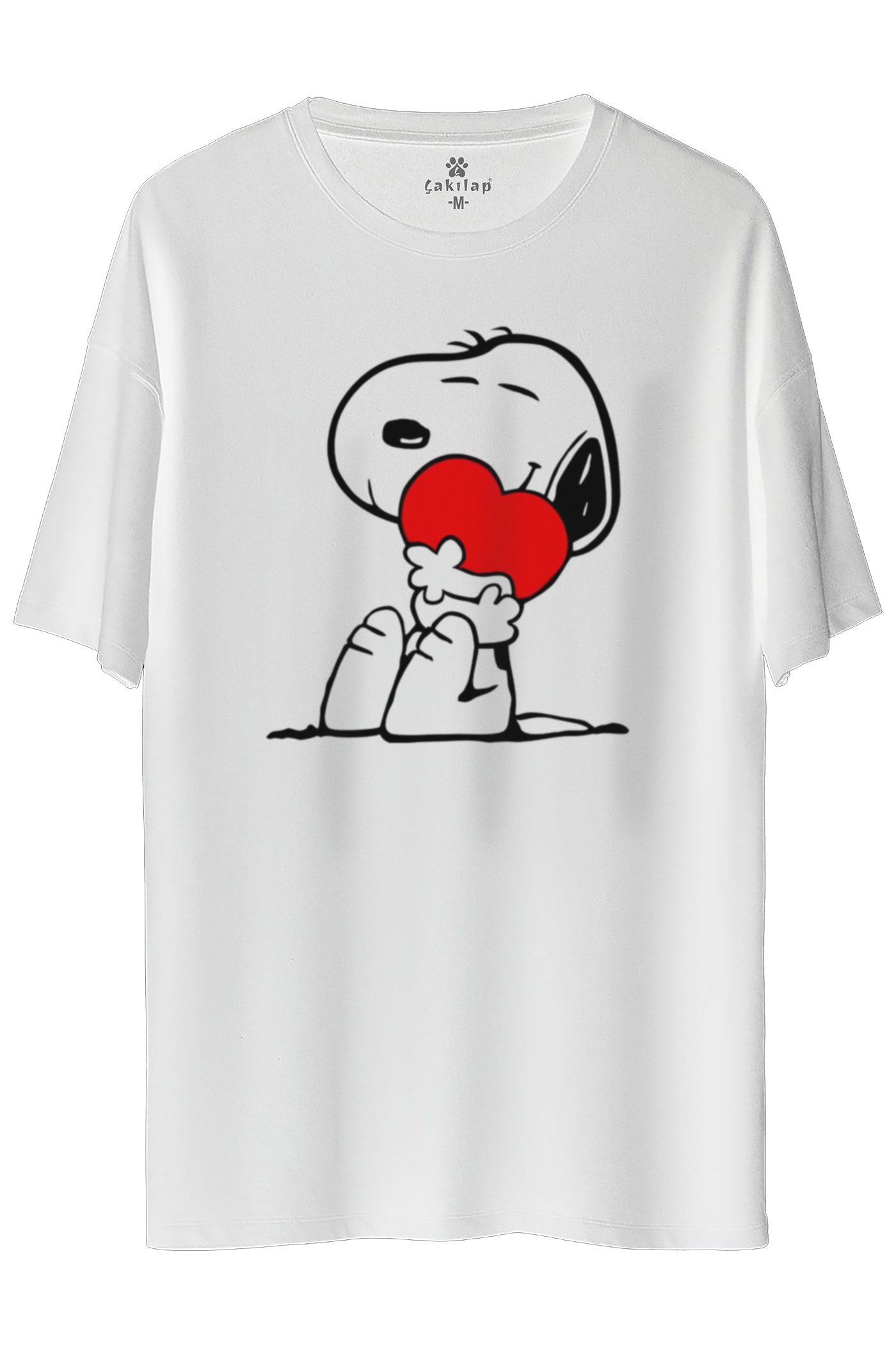 Snoopy Baskılı Oversize Tişört