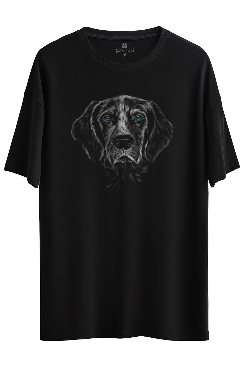 Köpek Baskılı Oversize Tişört