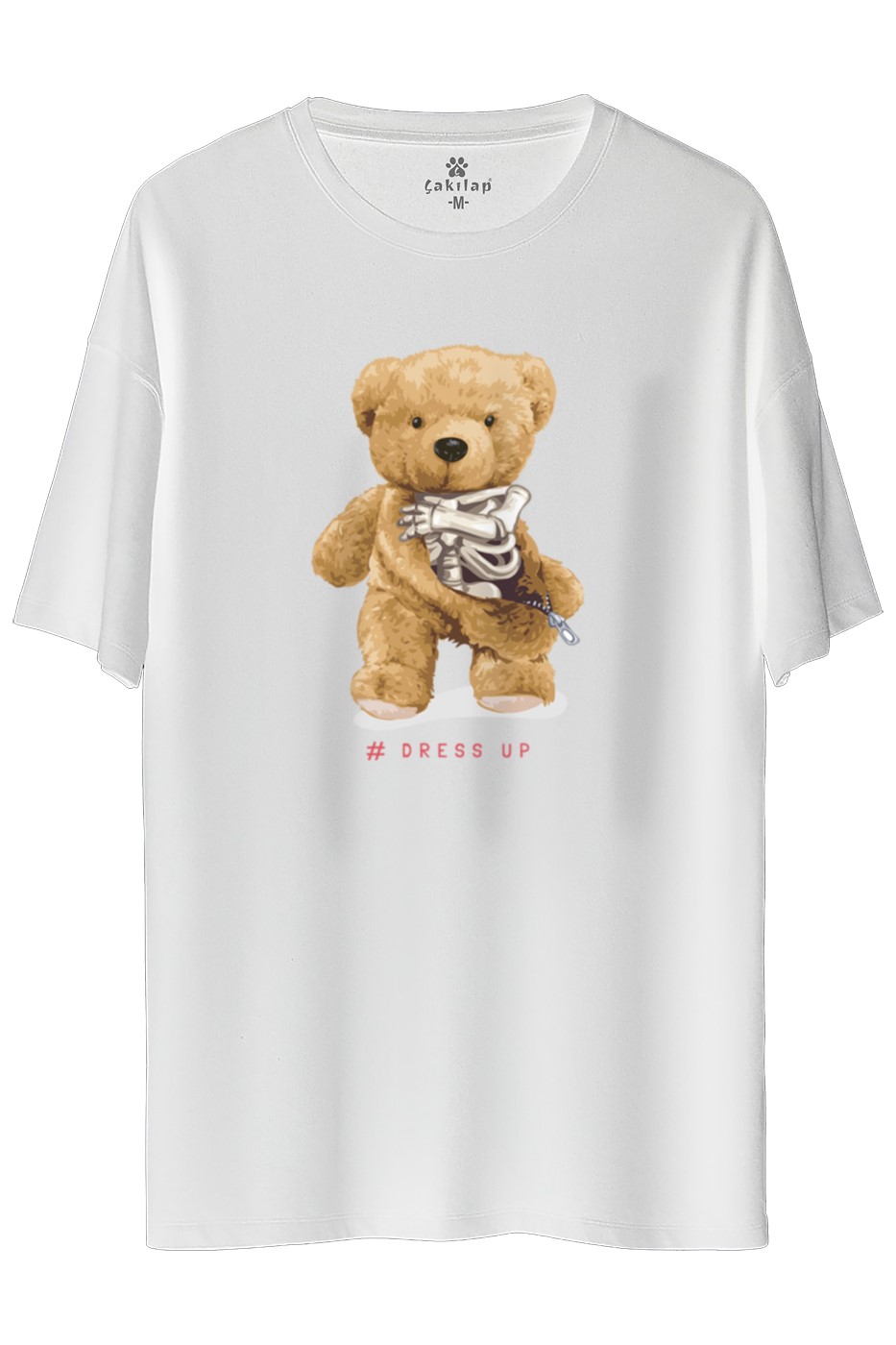 Ayıcık Baskılı Oversize Tişört