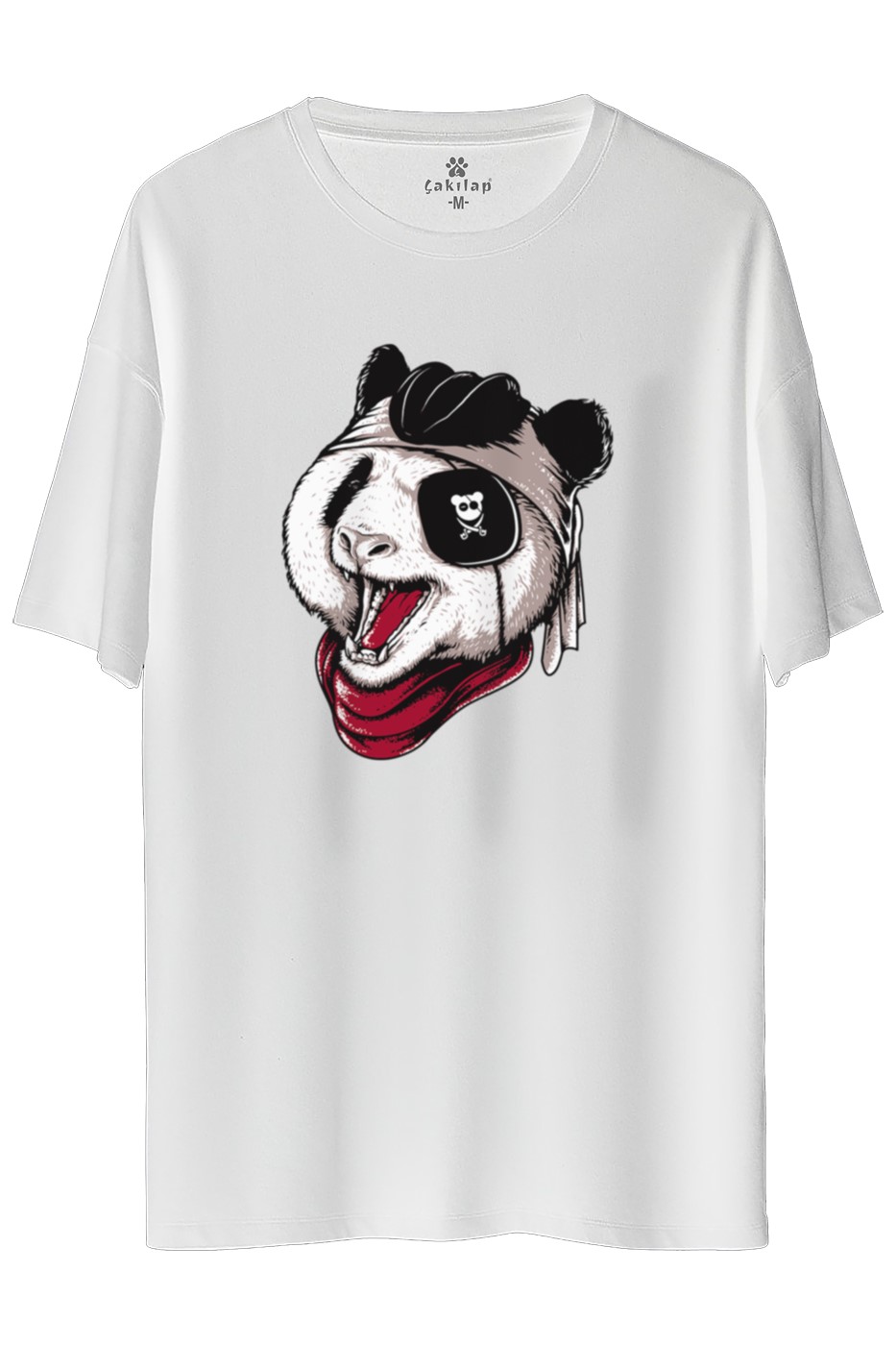 Ayıcık Baskılı Oversize Tişört