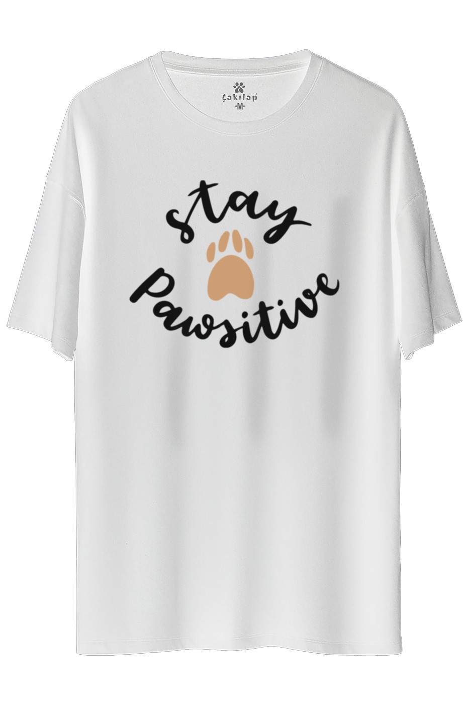 Köpek Baskılı Oversize Tişört