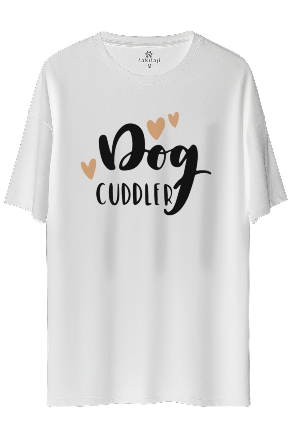 Köpek Baskılı Oversize Tişört