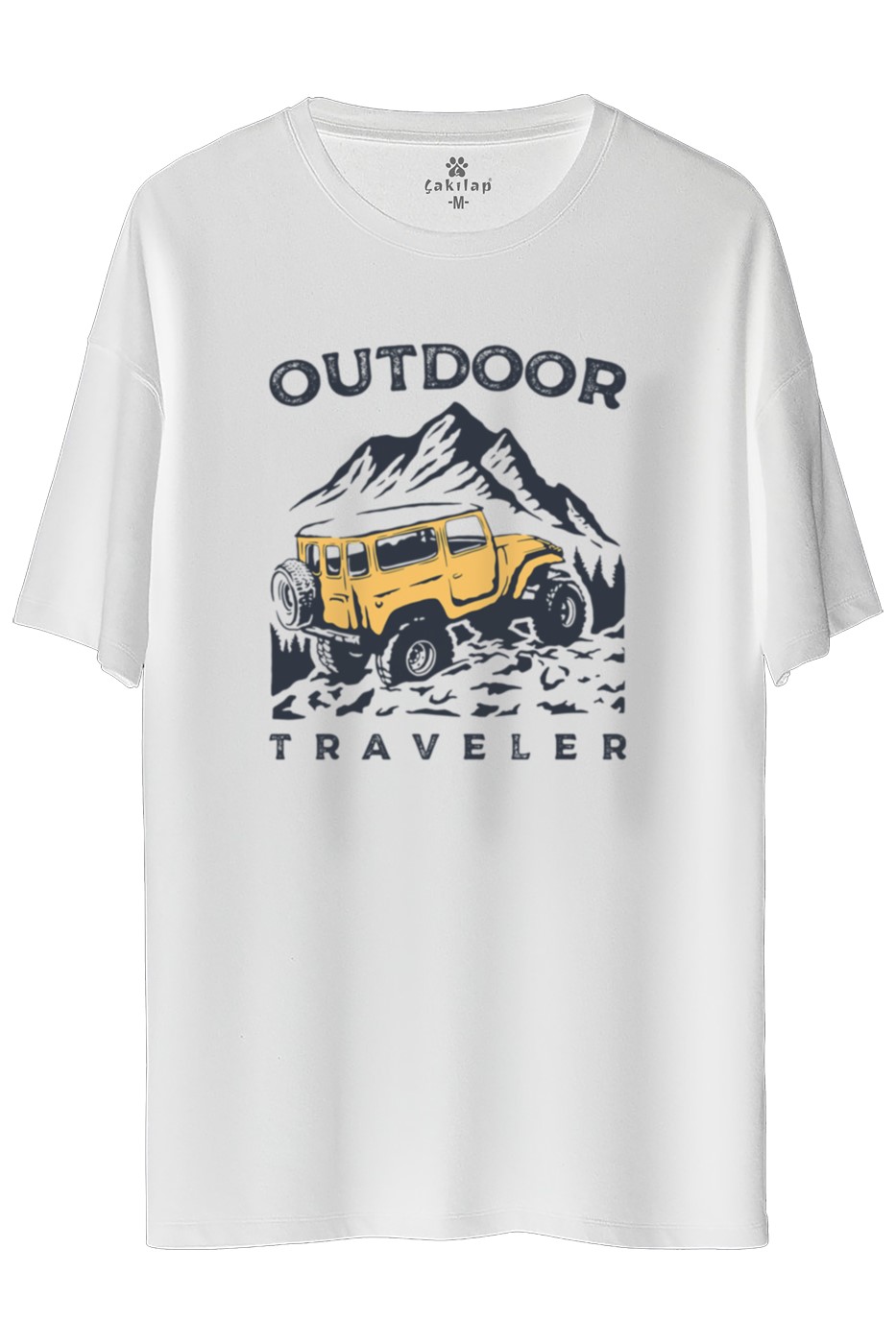 Macera-Doğa Baskılı Oversize Tişört