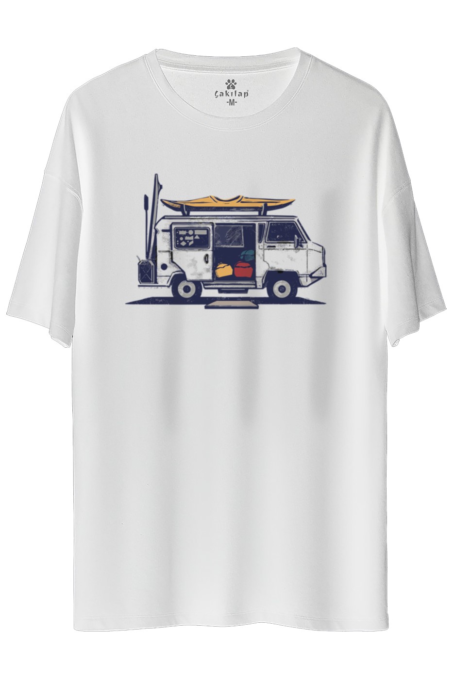 Macera-Doğa Baskılı Oversize Tişört