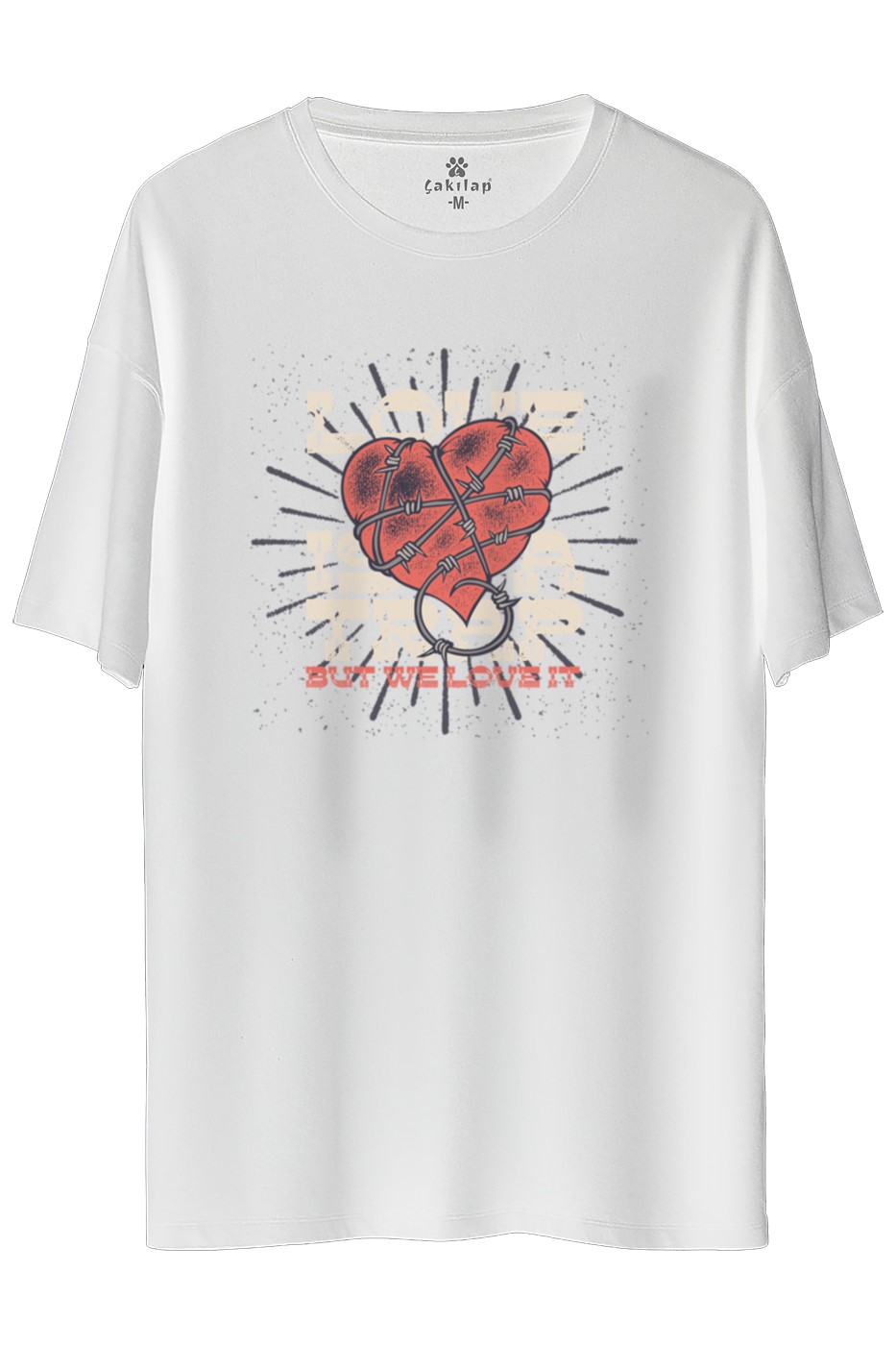 Custom Baskılı Oversize Tişört