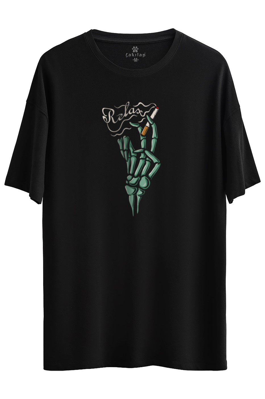 Relax Baskılı Oversize Tişört